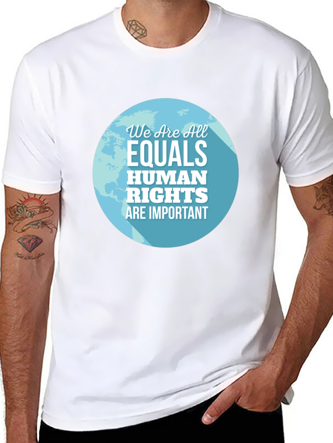 Equality Human Rights Graphic Tee - Black