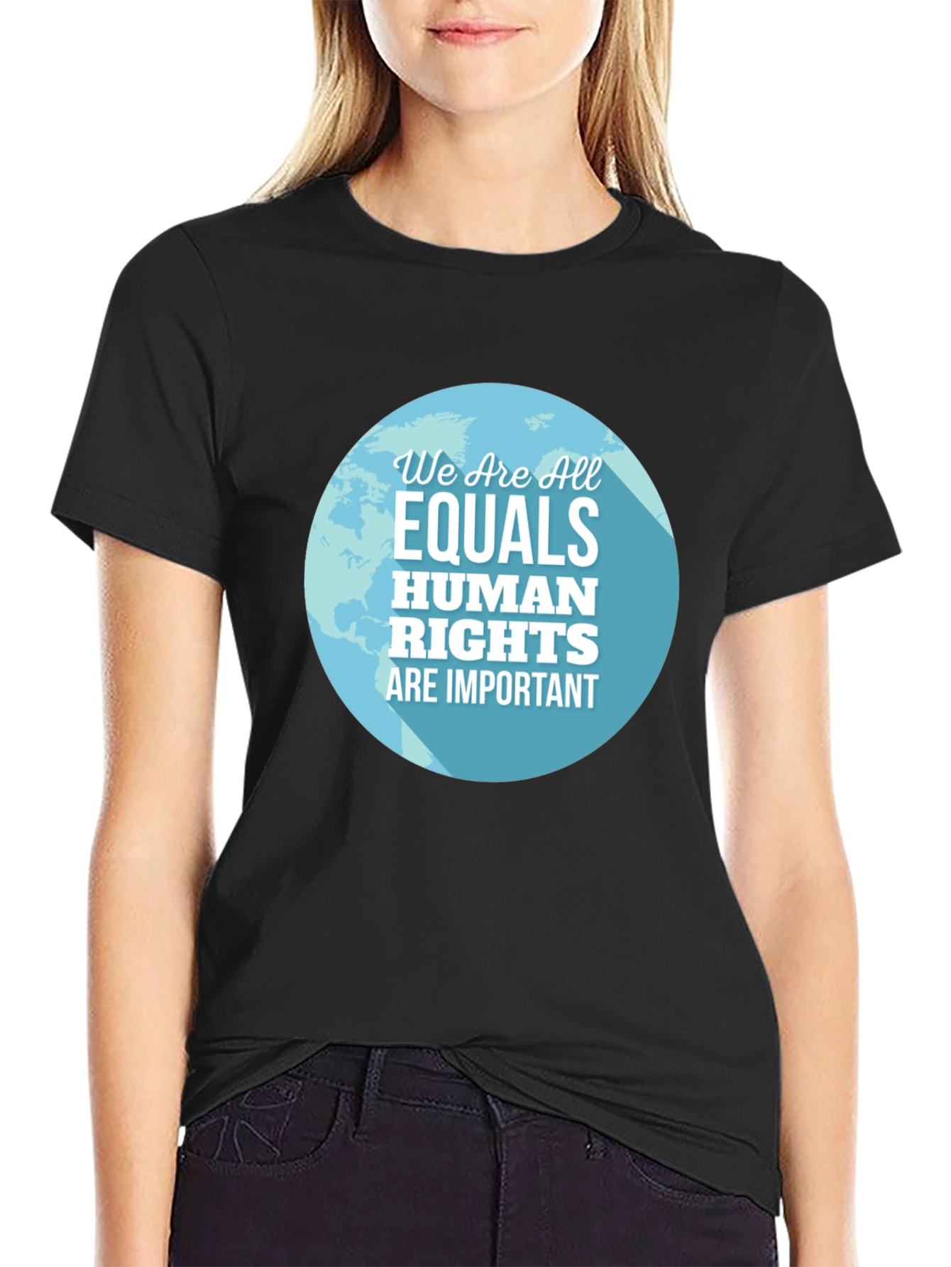 Equality Human Rights Graphic Tee - Black