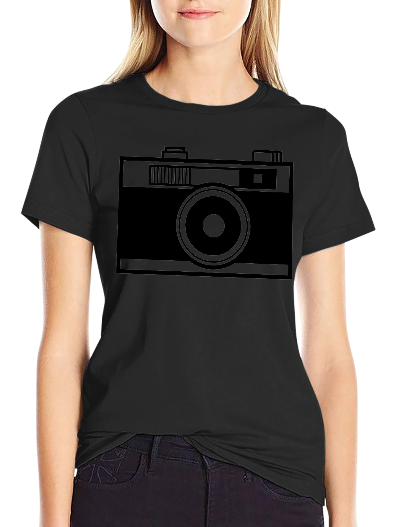 Retro Camera Graphic T-Shirt - Classic Style