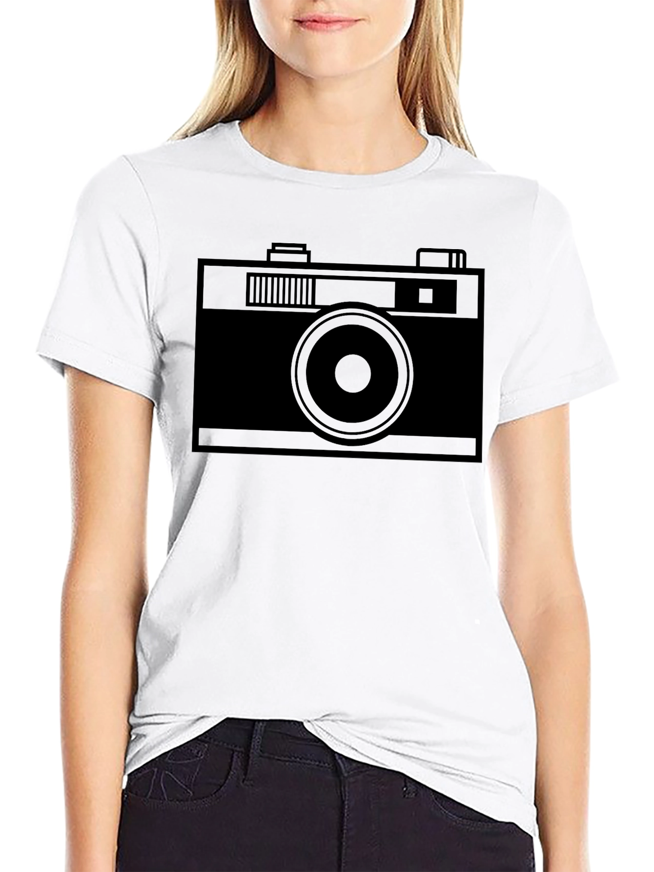 Retro Camera Graphic T-Shirt - Classic Style