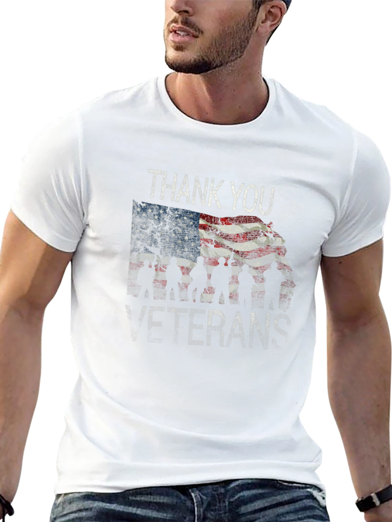 Thank You Veterans T-Shirt - Patriotic Design