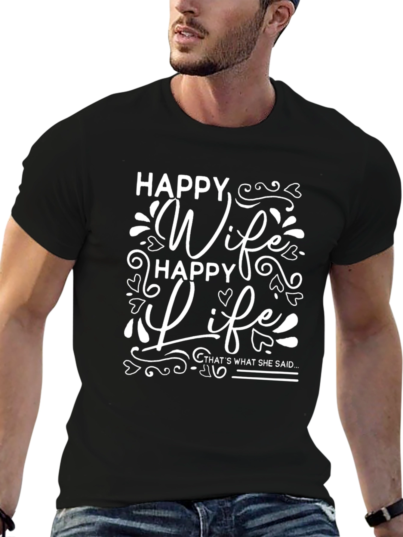 Happy Wife Happy Life Graphic Tee