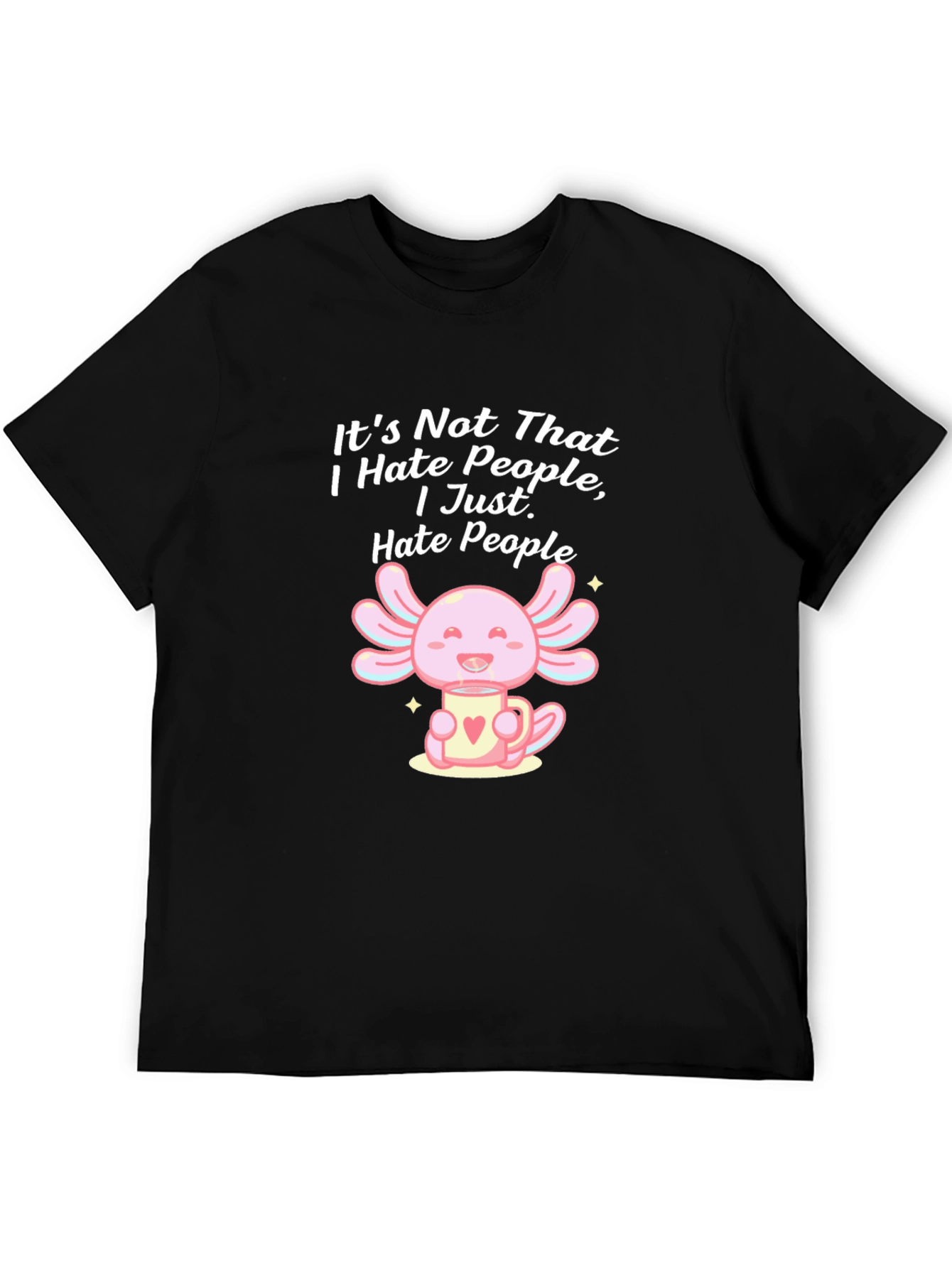 Funny Axolotl Hate People T-Shirt