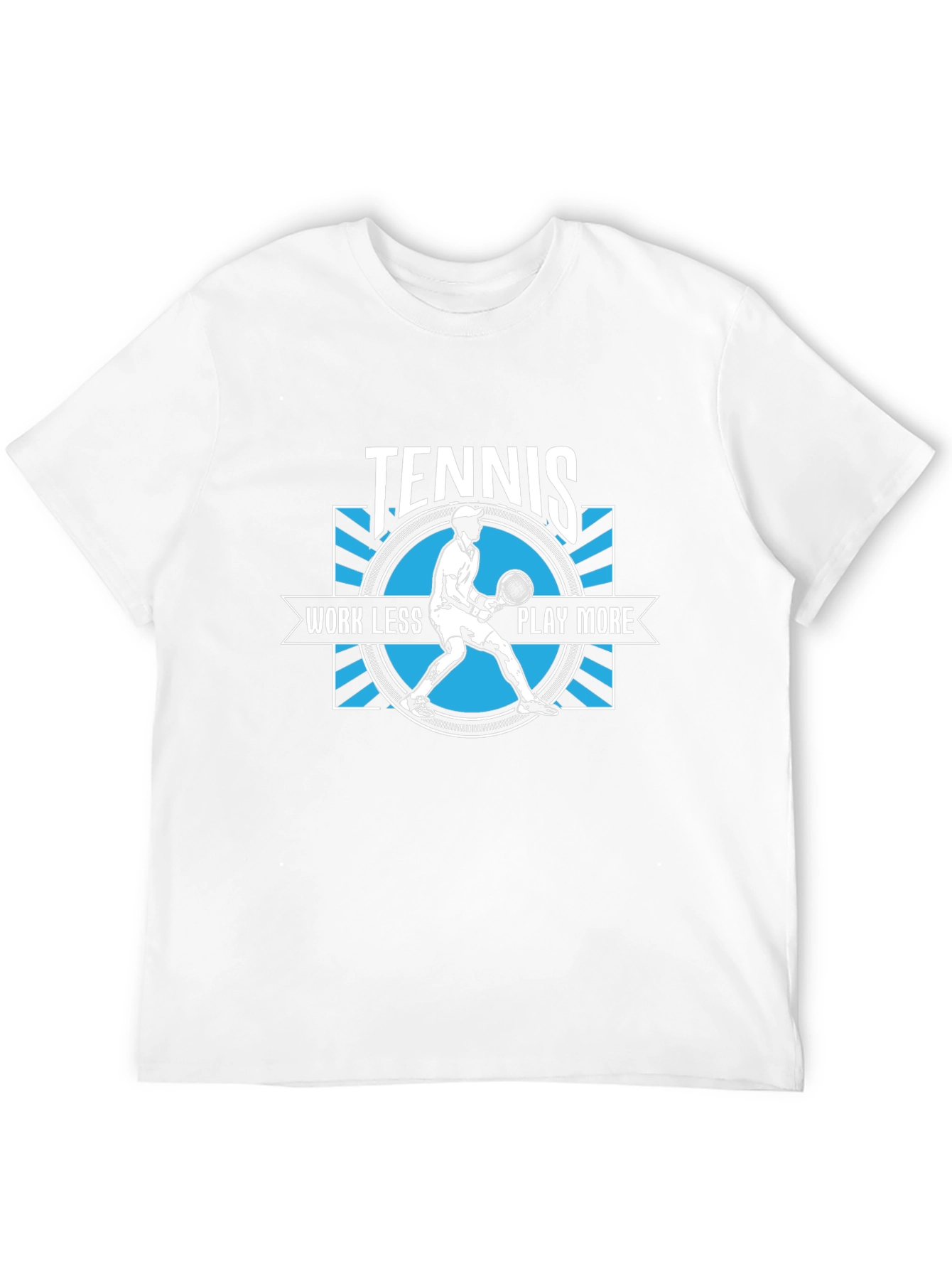 Tennis Work Less Play More Graphic T-Shirt
