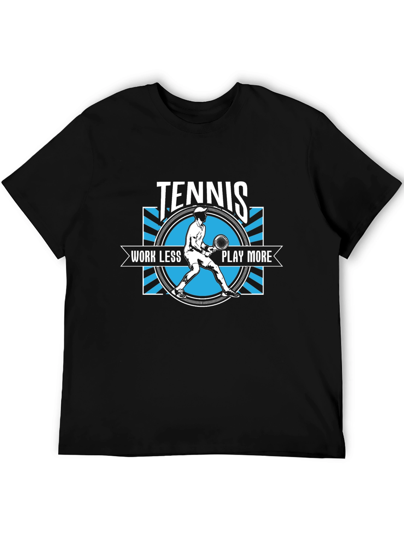 Tennis Work Less Play More Graphic T-Shirt