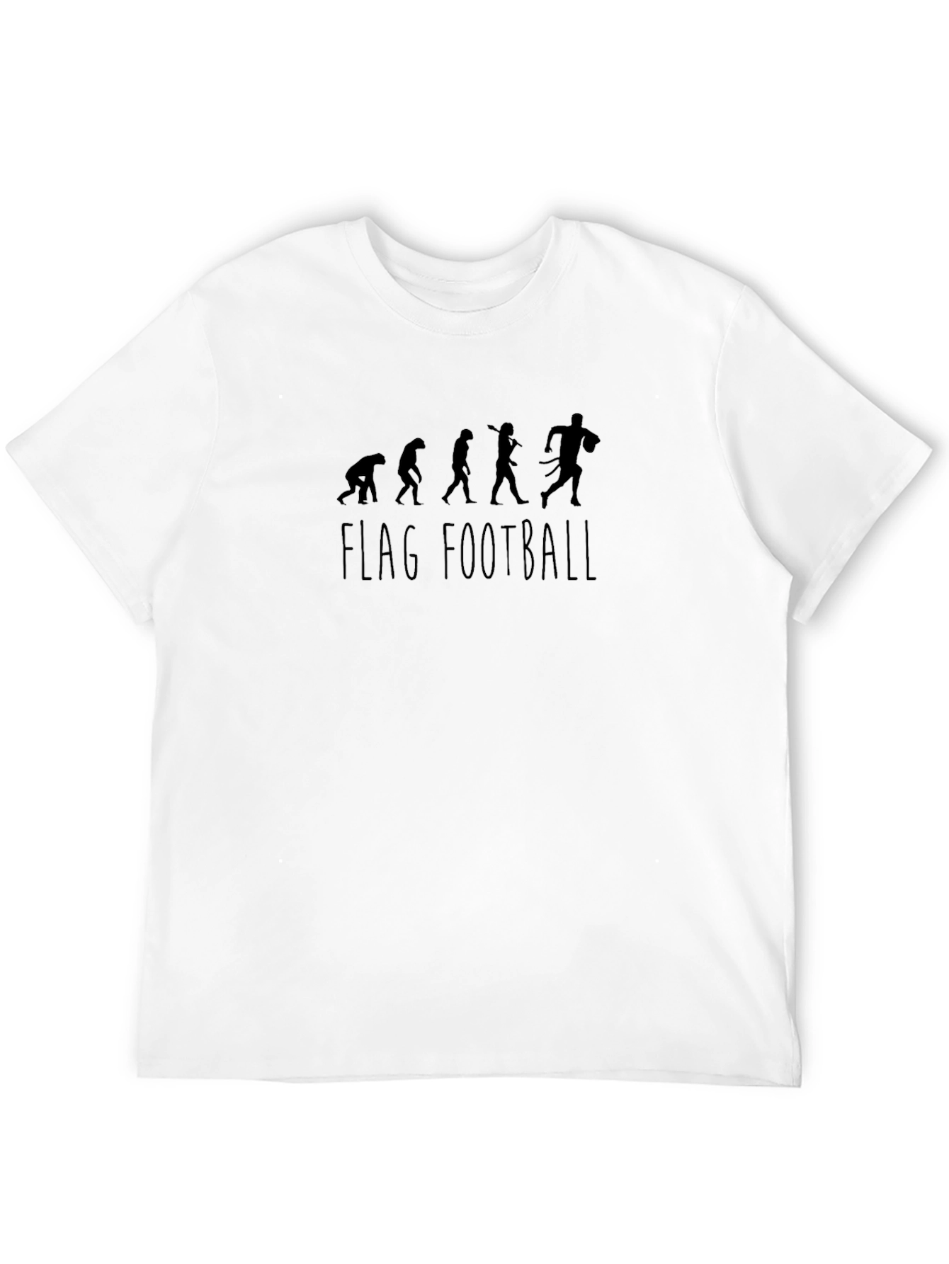 Flag Football Evolution Graphic T-Shirt