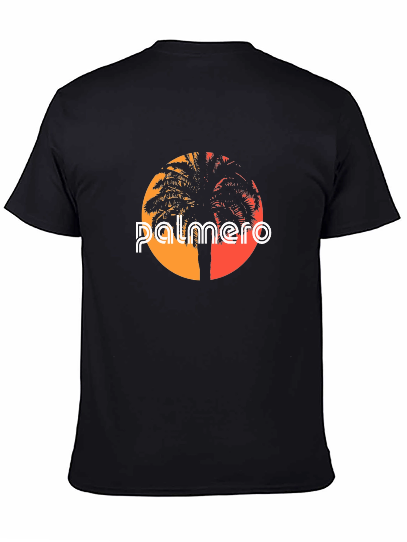 Palmero Graphic Tee - Sunset Palm Tree Shirt