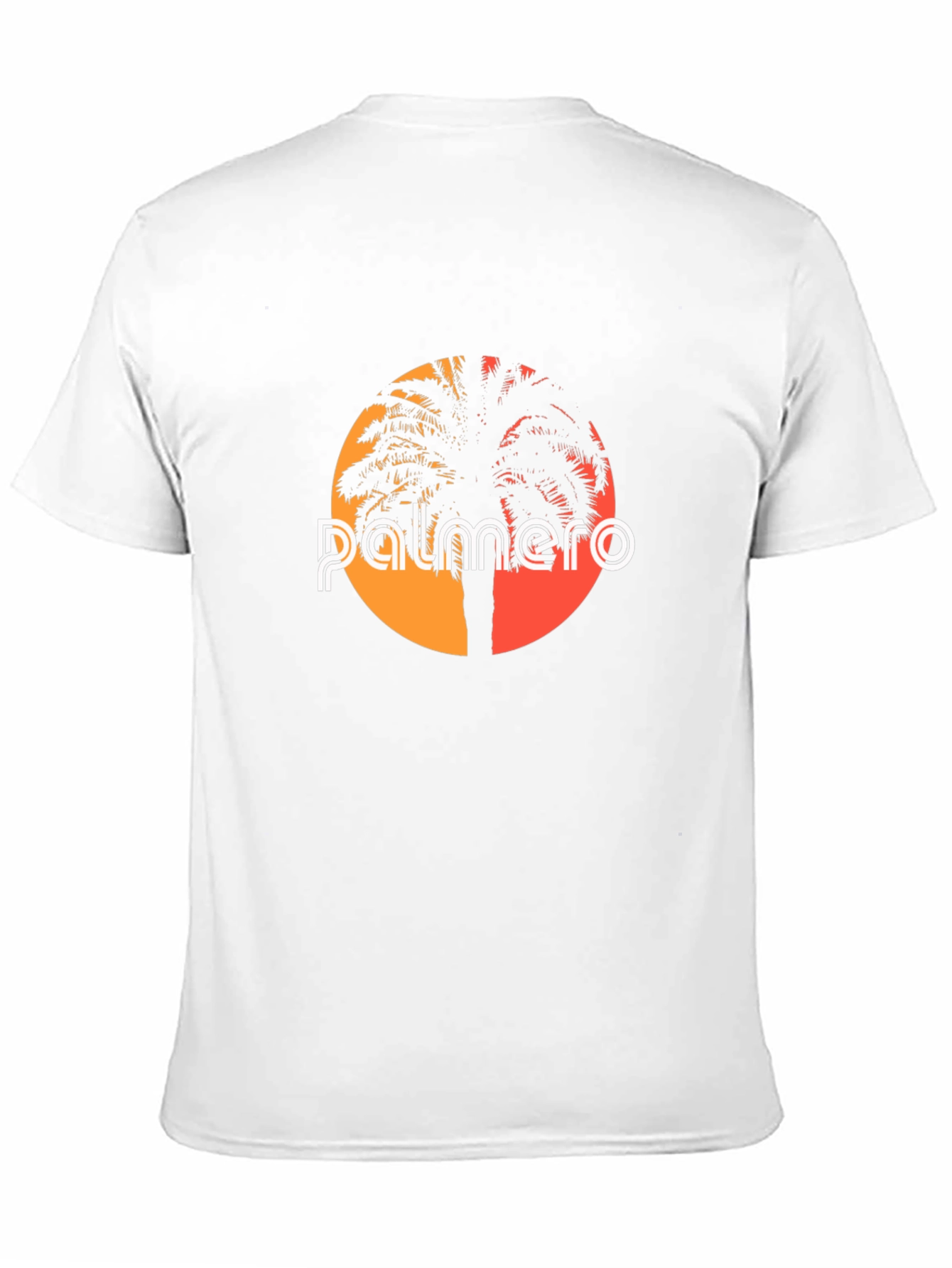 Palmero Graphic Tee - Sunset Palm Tree Shirt