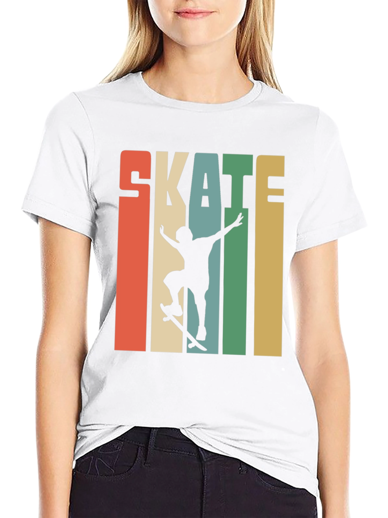 Retro Skate T-Shirt - Skateboarder Design