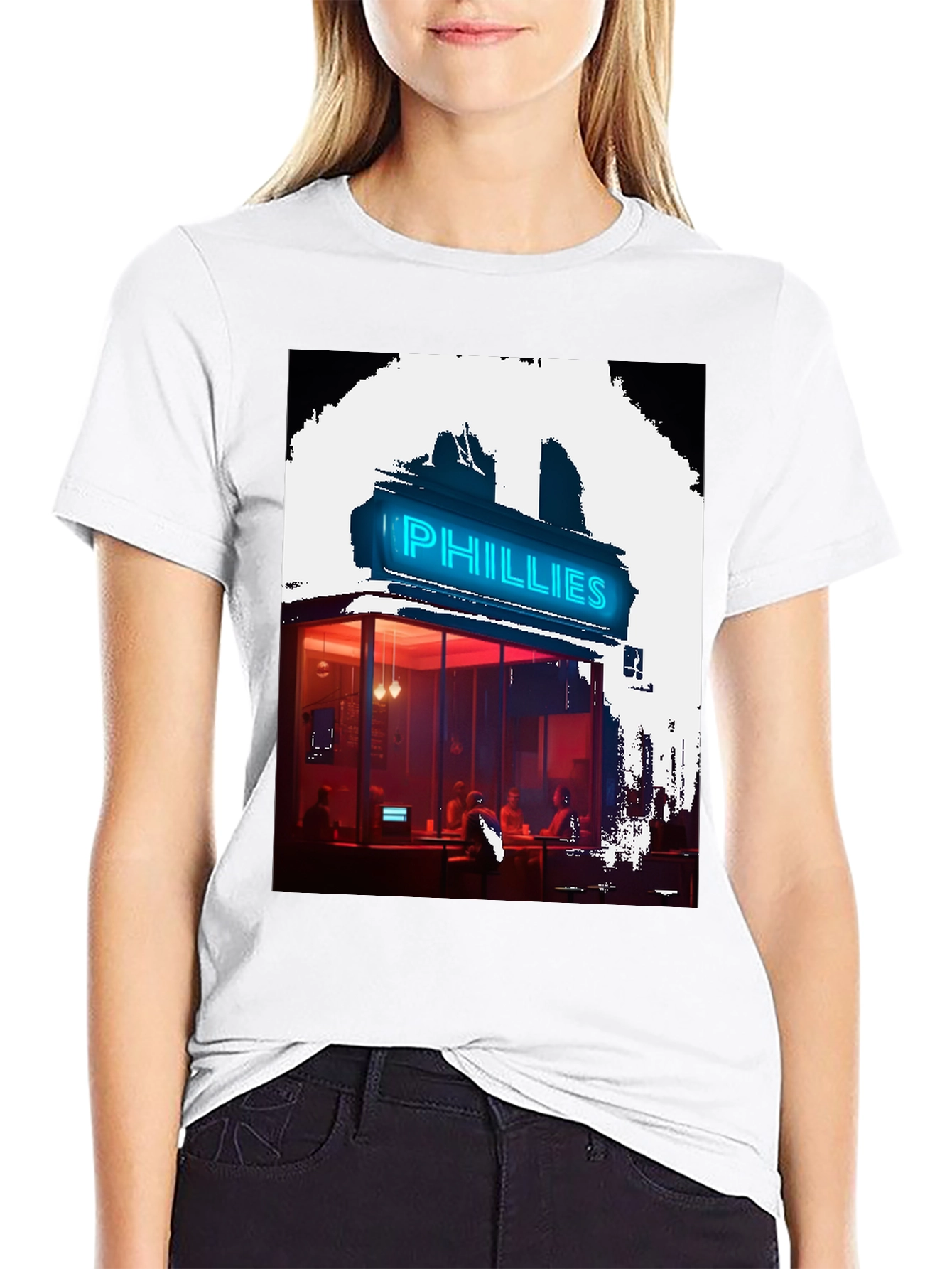 Neon Phillies Restaurant Graphic Tee