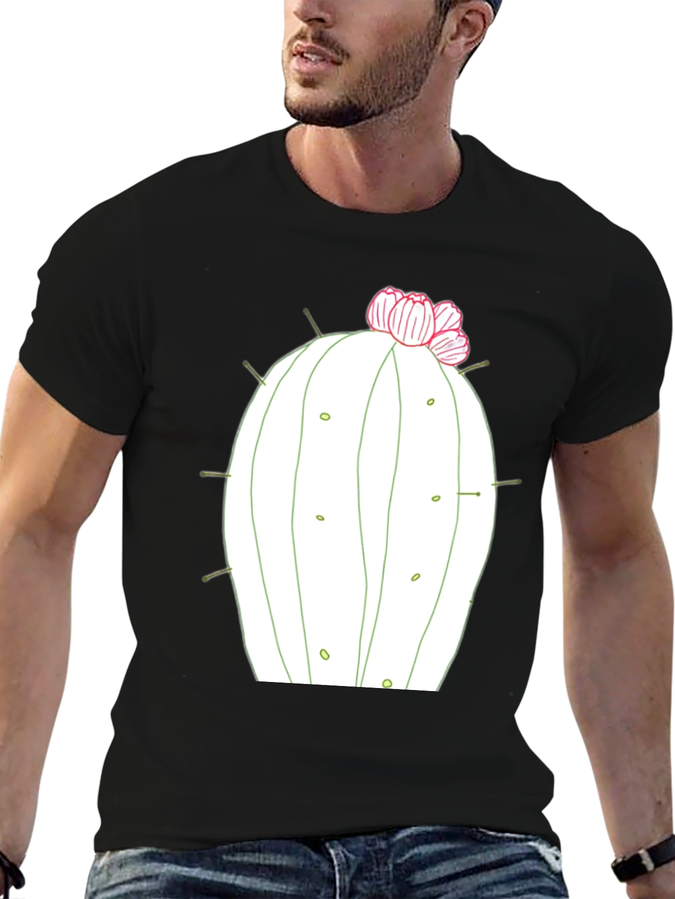 Cactus Flower Graphic Tee - Desert Style