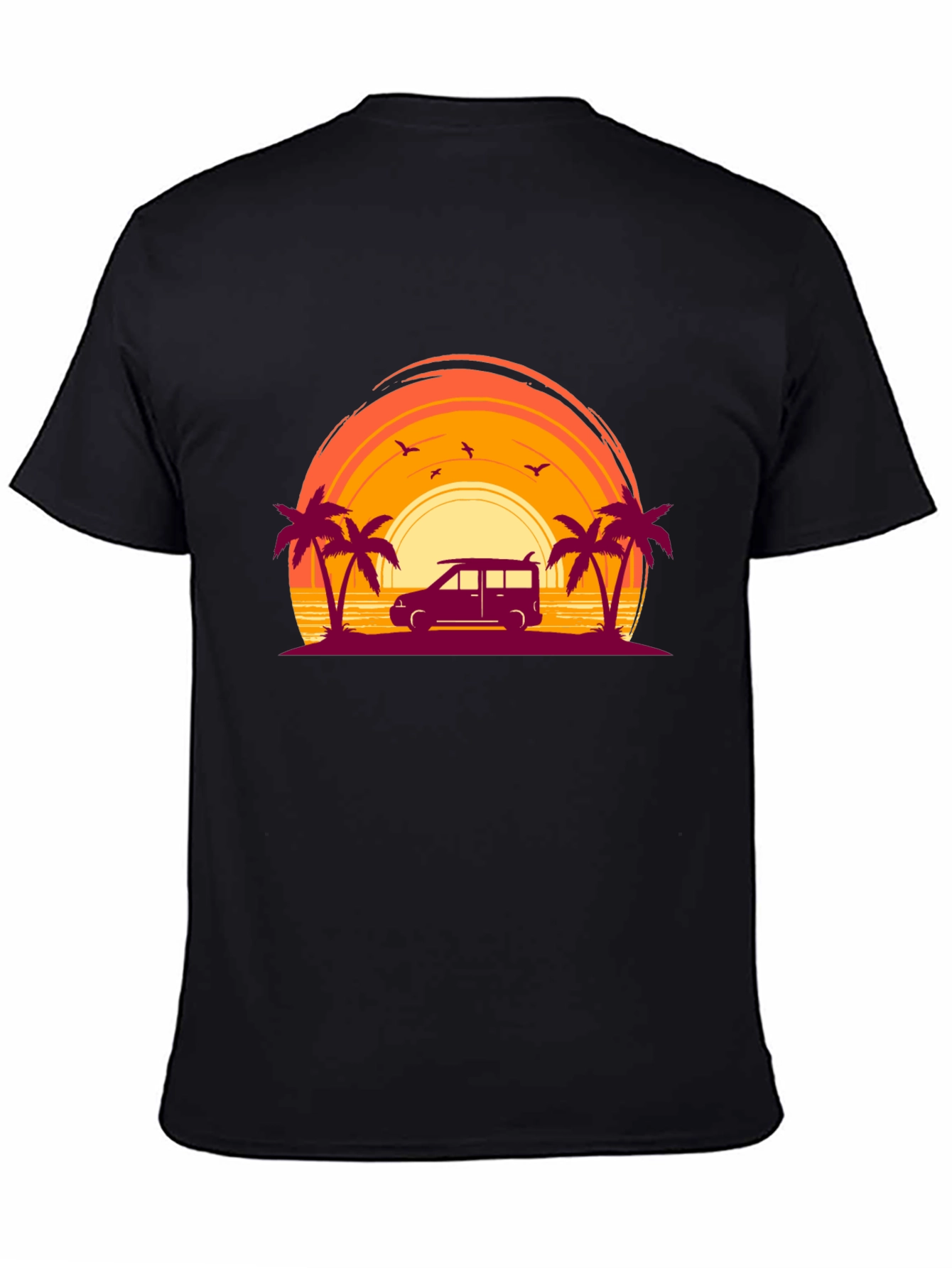 Sunset Beach Van Graphic Tee