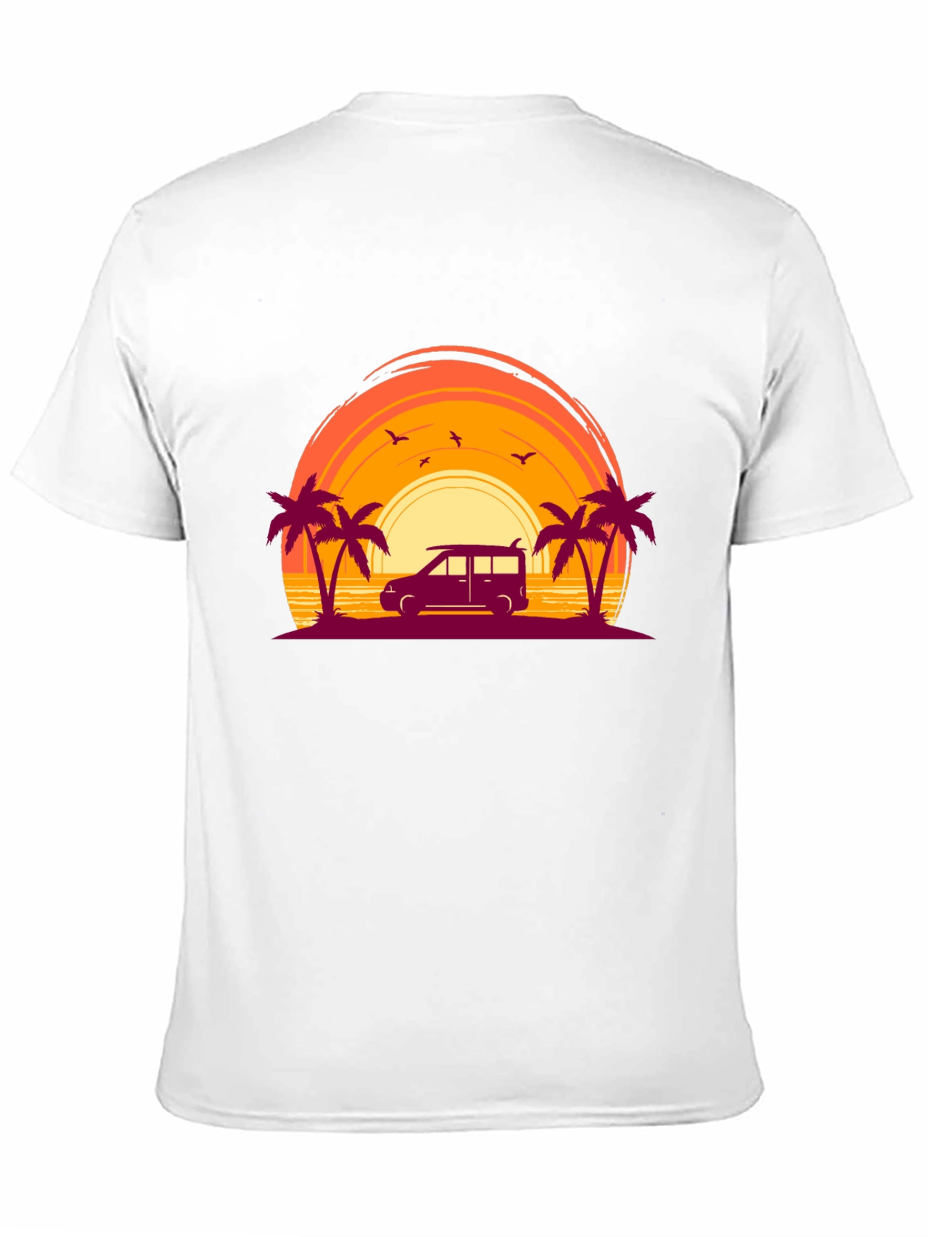 Sunset Beach Van Graphic Tee