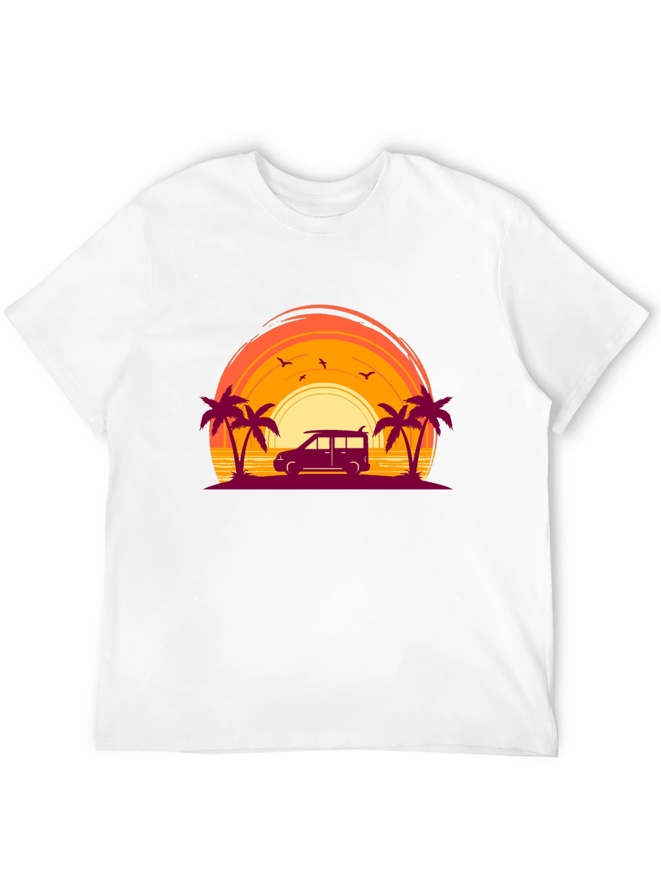 Sunset Beach Van Graphic Tee
