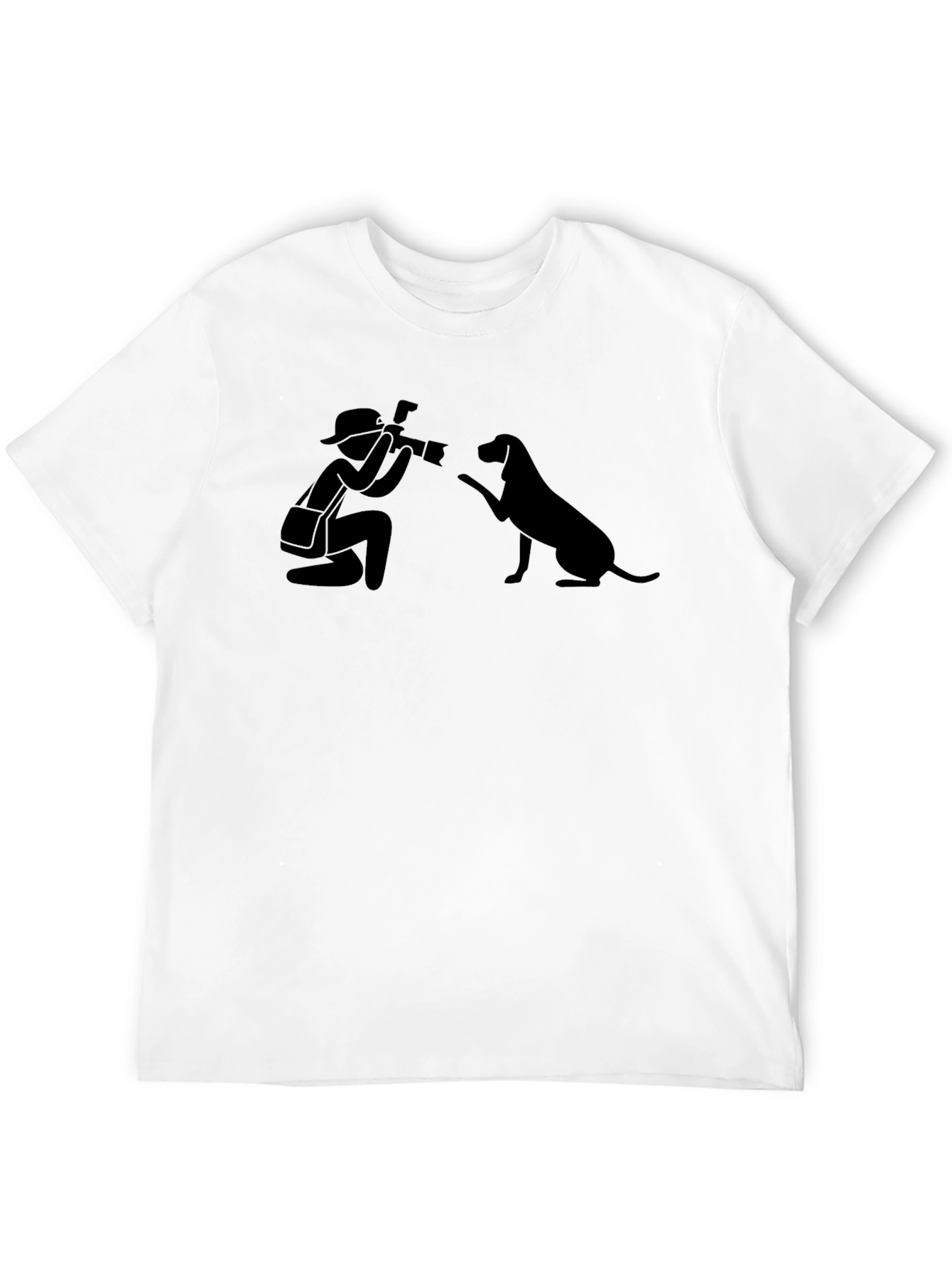 Photographer & Dog Graphic T-Shirt - Unisex