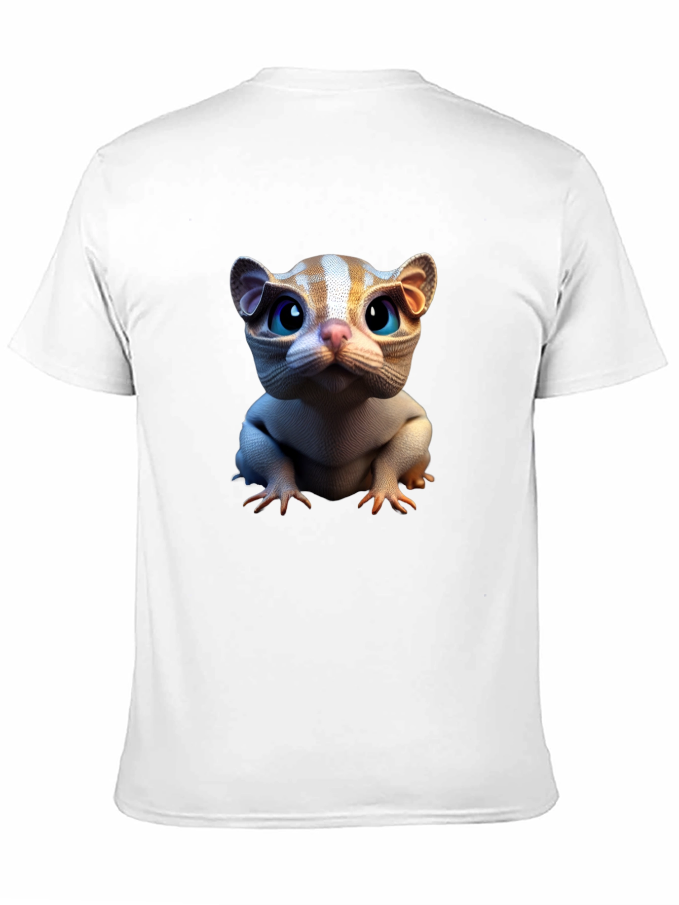 Cat Creature Graphic Tee - Black Short Sleeve
