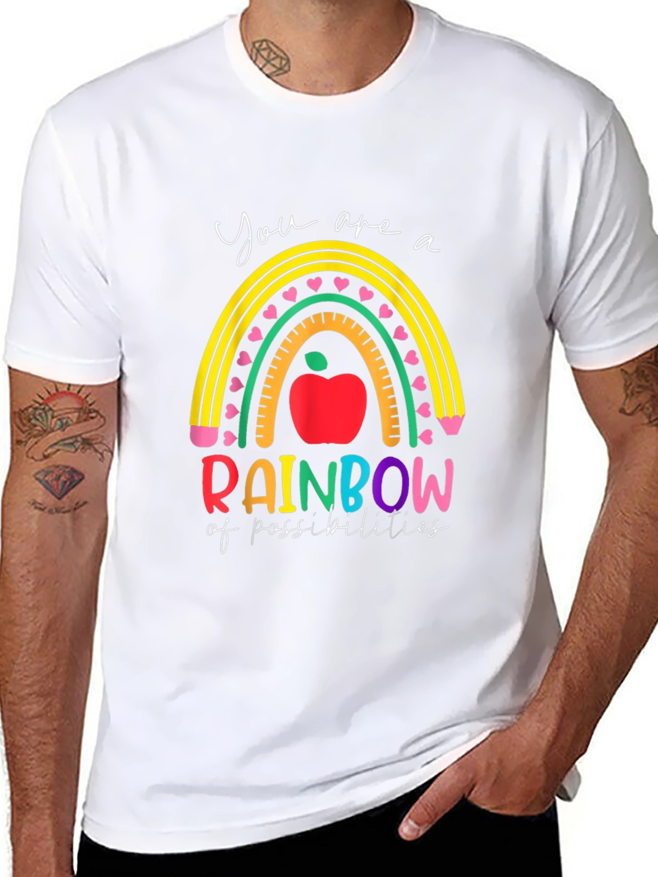 Rainbow of Possibilities Teacher Graphic Tee