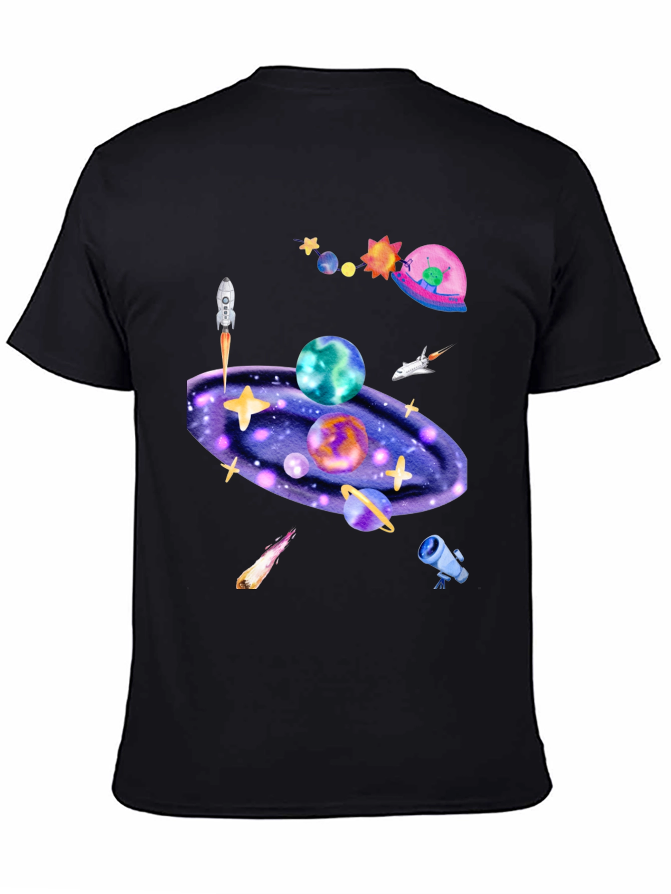 Cosmic Galaxy Graphic T-Shirt - Explore the Universe!