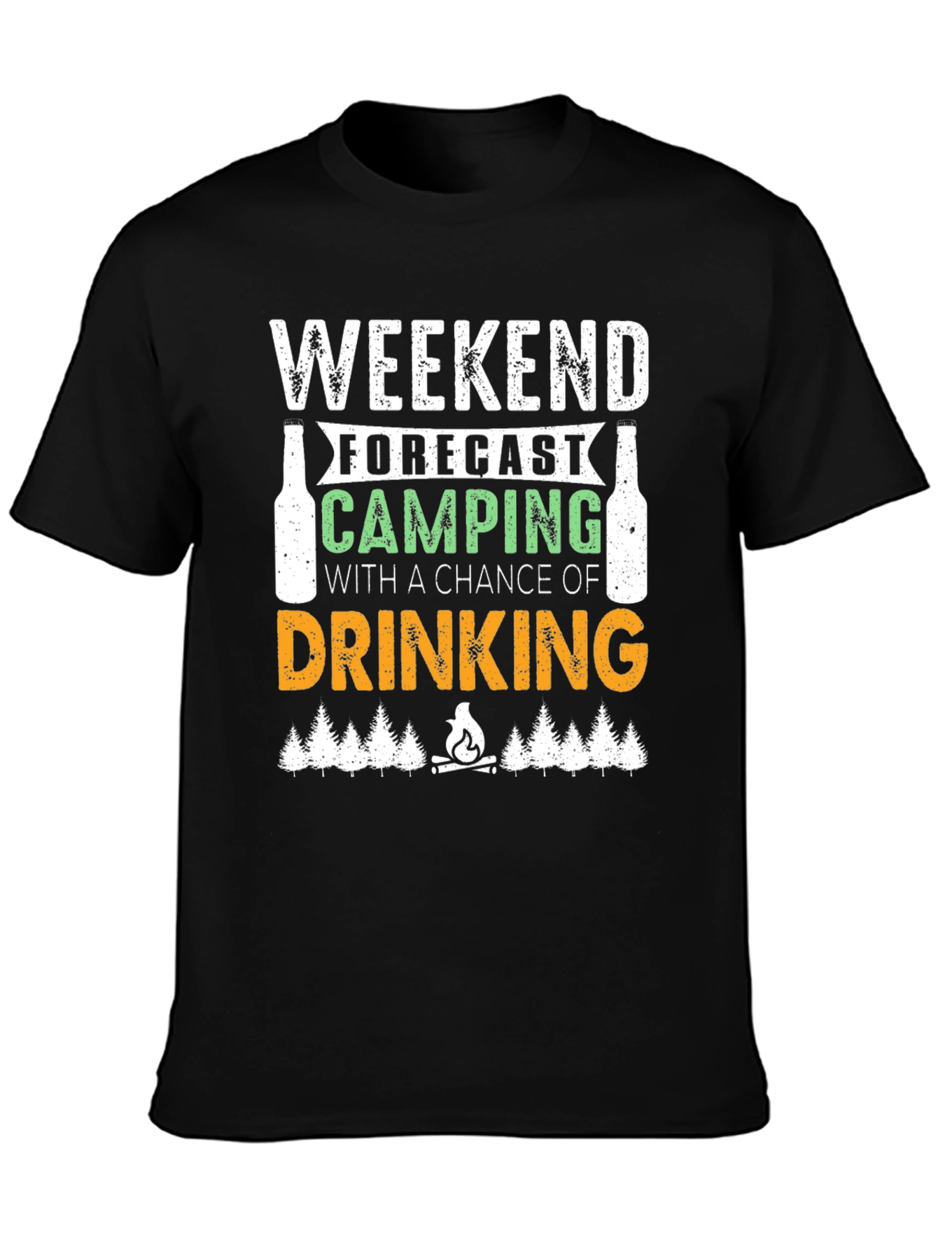 Weekend Forecast Camping & Drinking T-Shirt