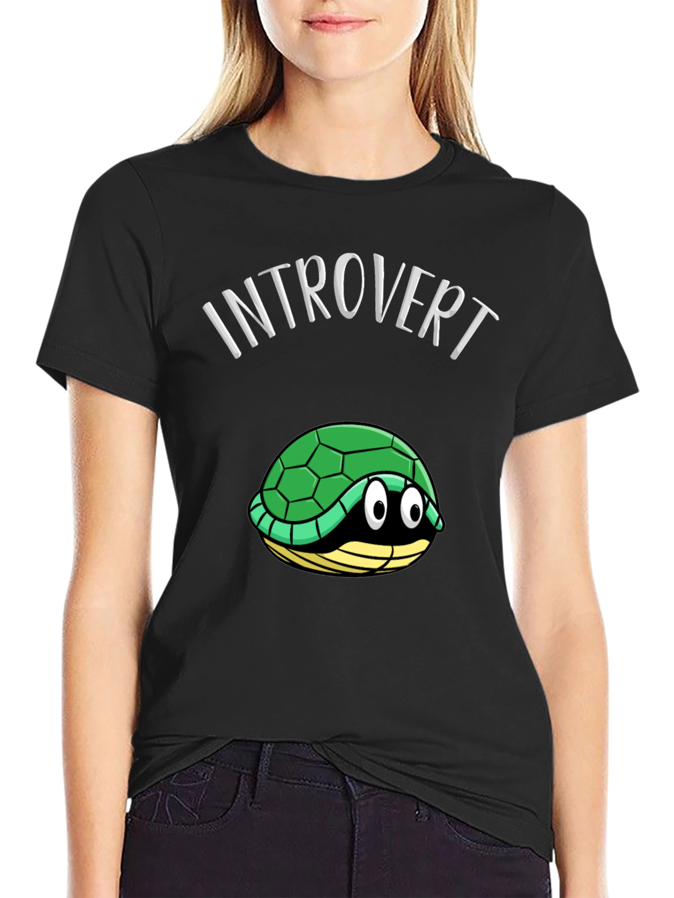 Introvert Turtle T-Shirt Funny Graphic Tee