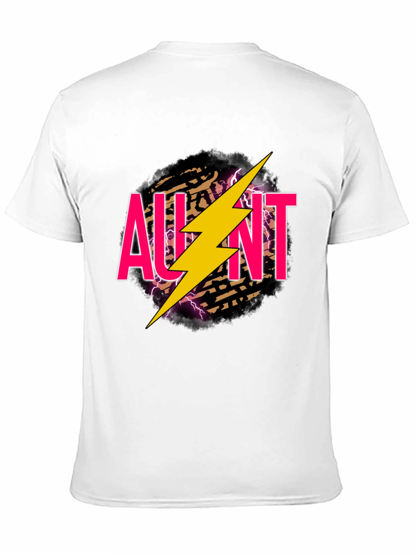 Aunt Lightning Bolt Graphic Tee - Black