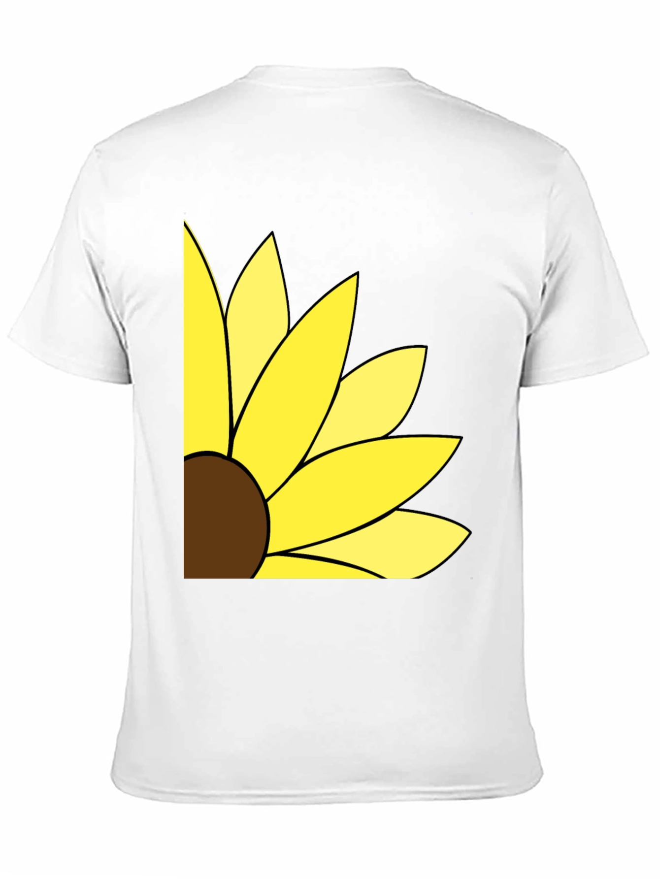 Sunflower Graphic T-Shirt - Black Cotton Blend