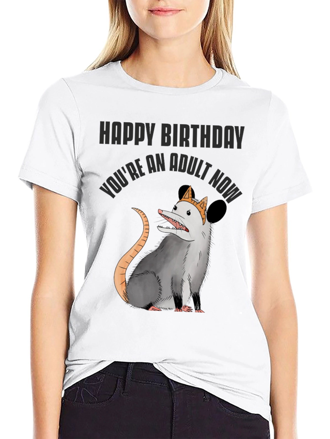 Funny Adult Birthday Opossum T-Shirt