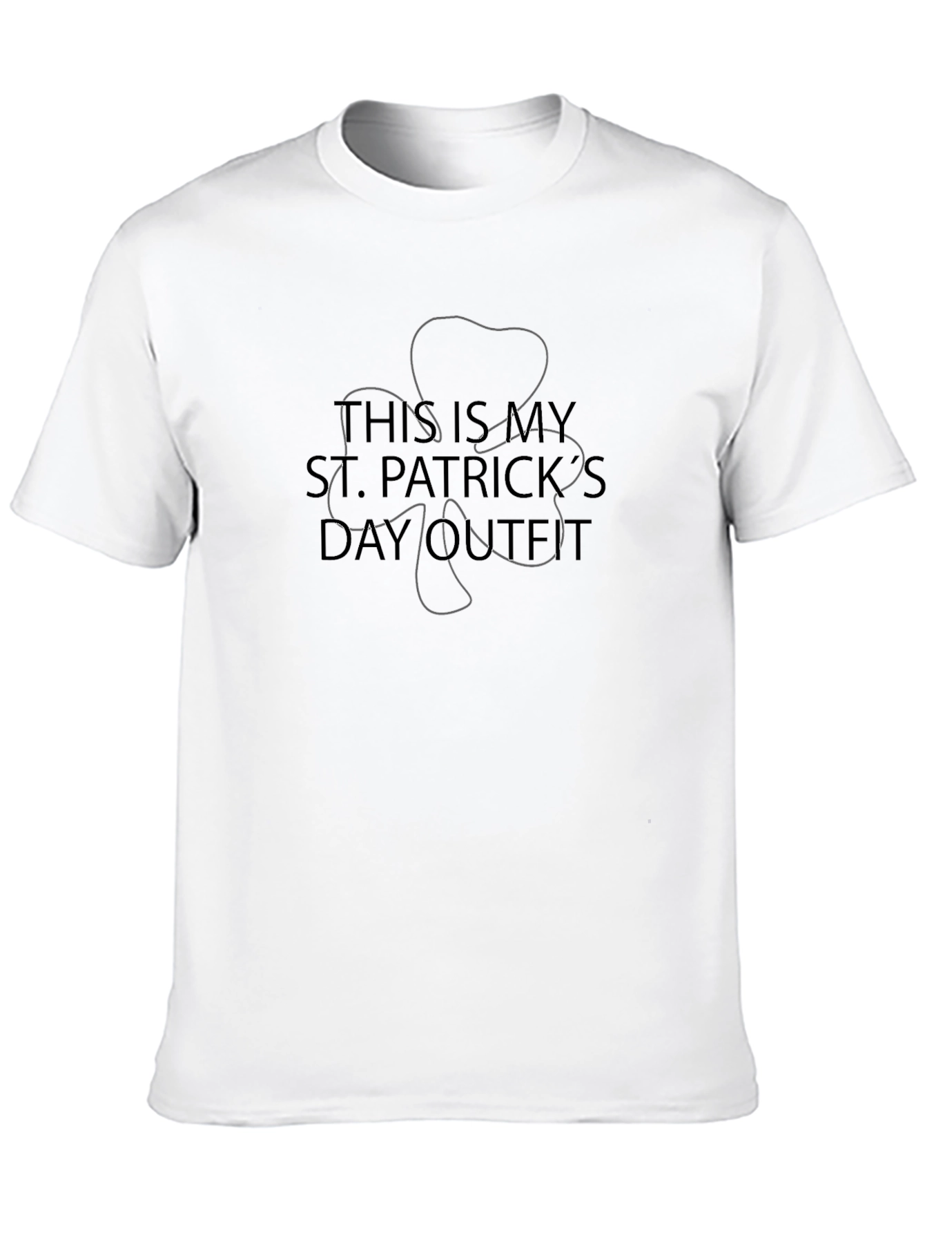 St. Patricks Day Outfit T-Shirt - Black