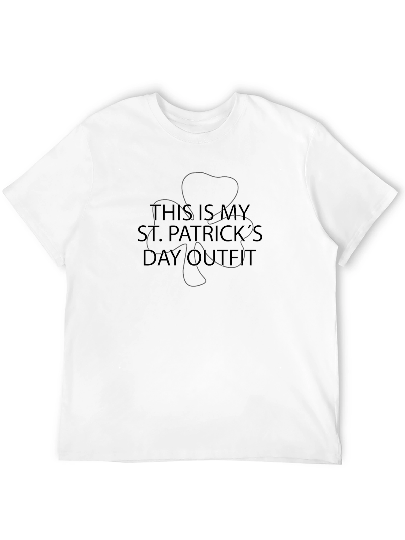 St. Patricks Day Outfit T-Shirt - Black