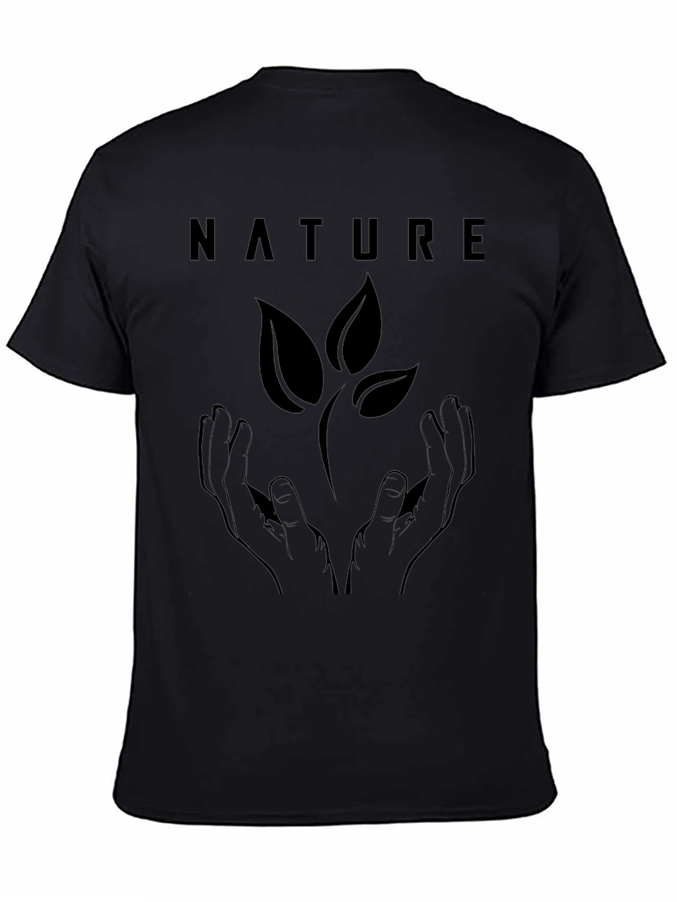 Nature Hands Graphic Tee - Eco Friendly Design