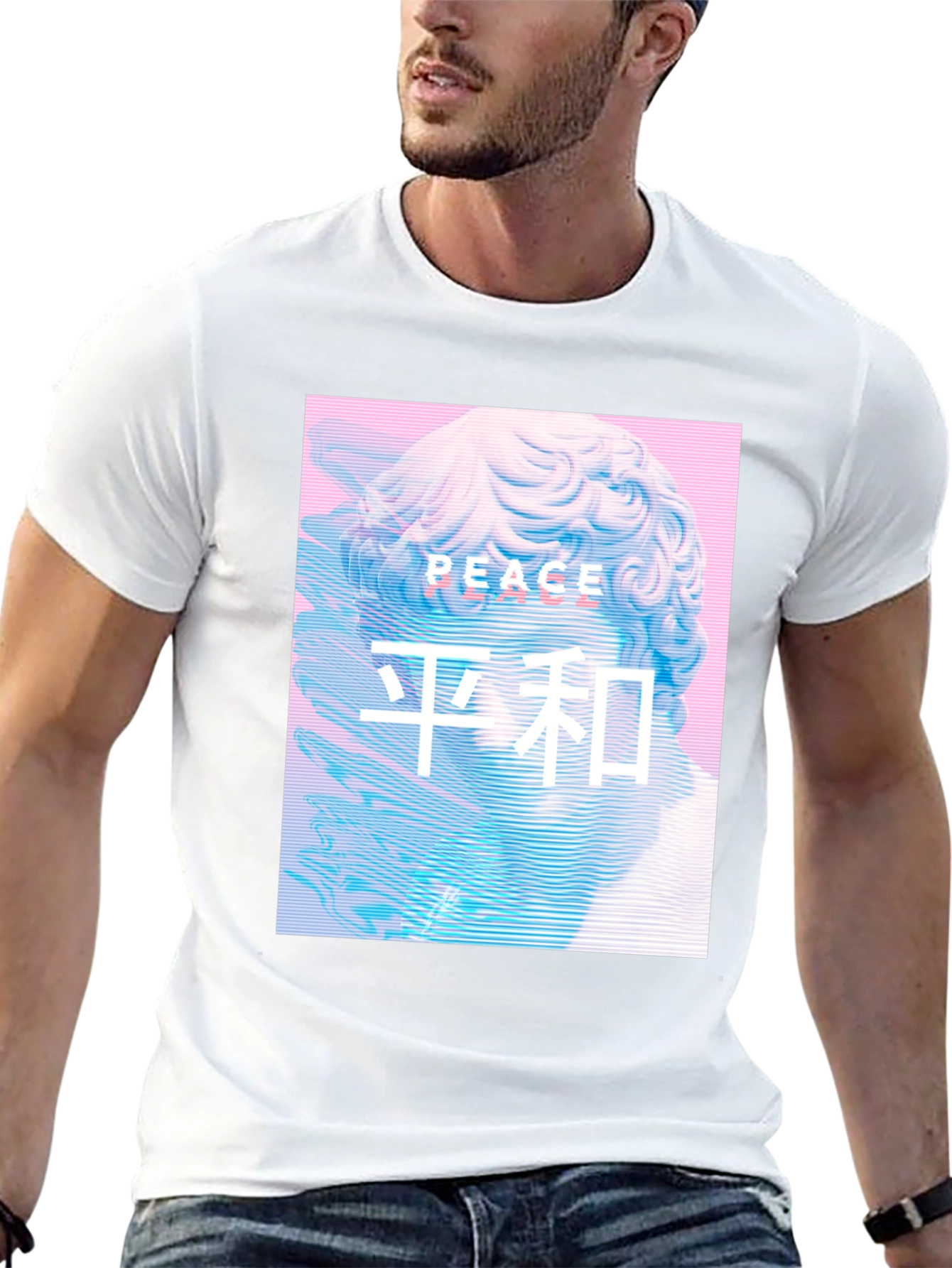 Peace Graphic Tee - Vaporwave Aesthetic T-Shirt