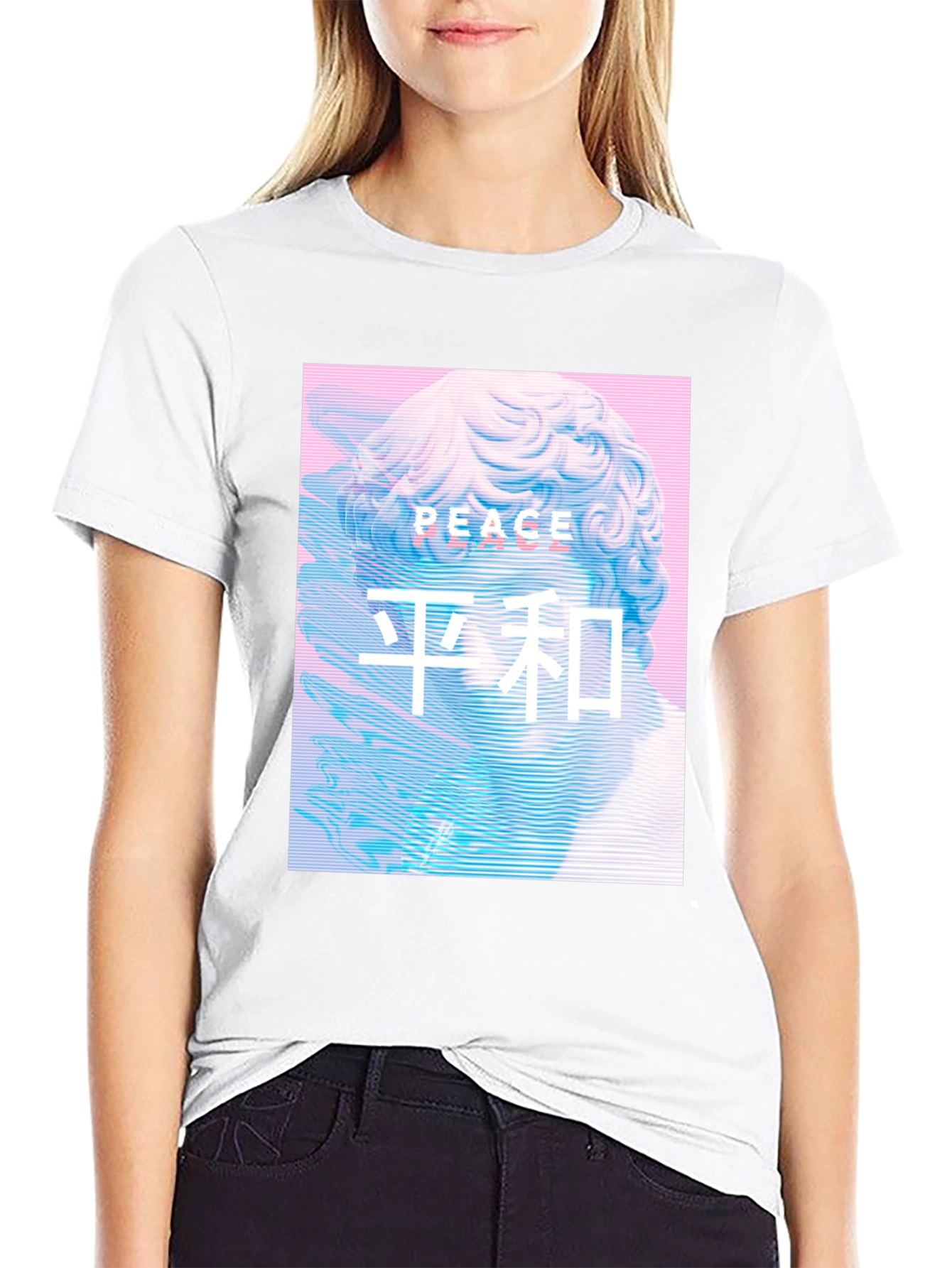 Peace Graphic Tee - Vaporwave Aesthetic T-Shirt