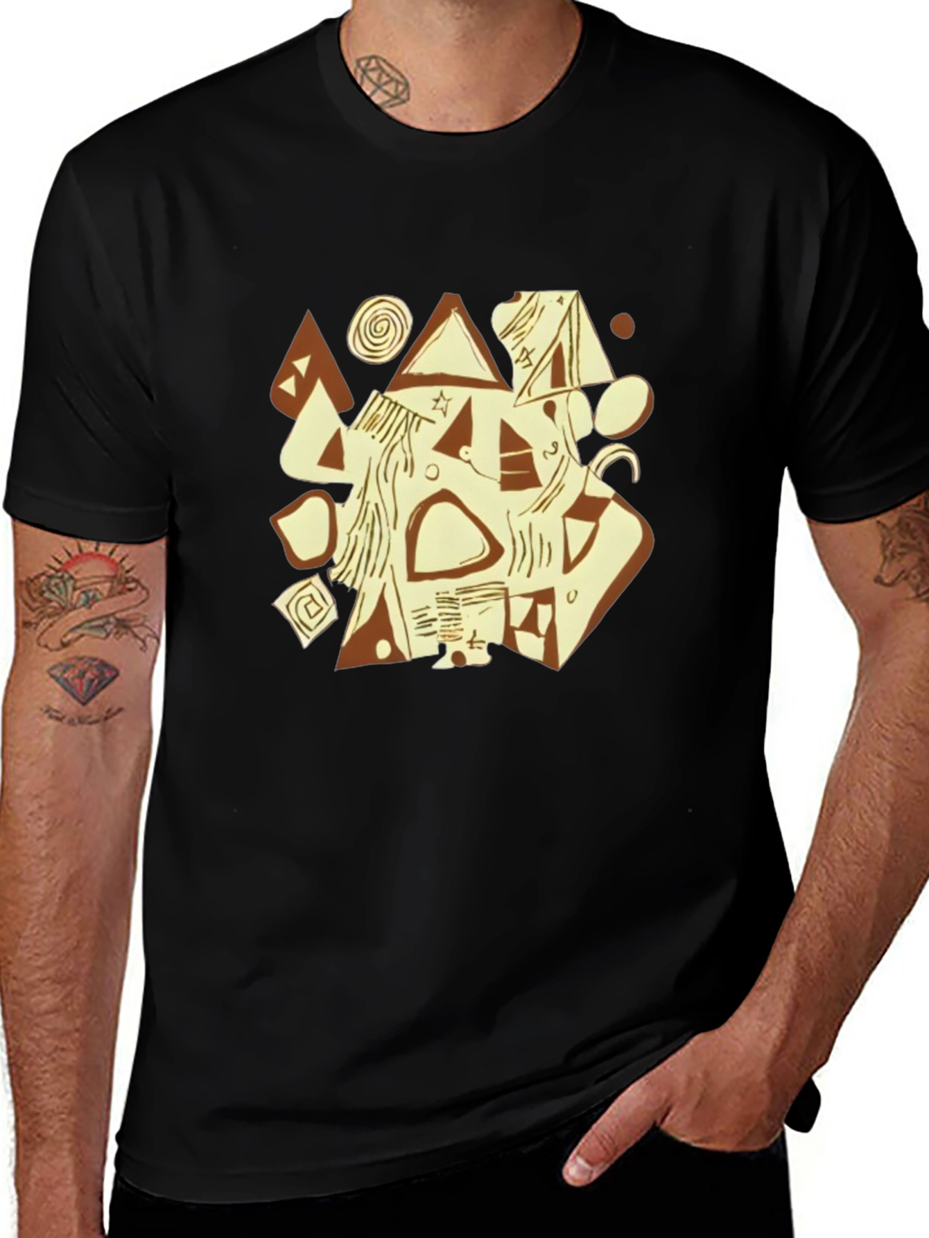 Abstract Graphic Tee - Unique Design