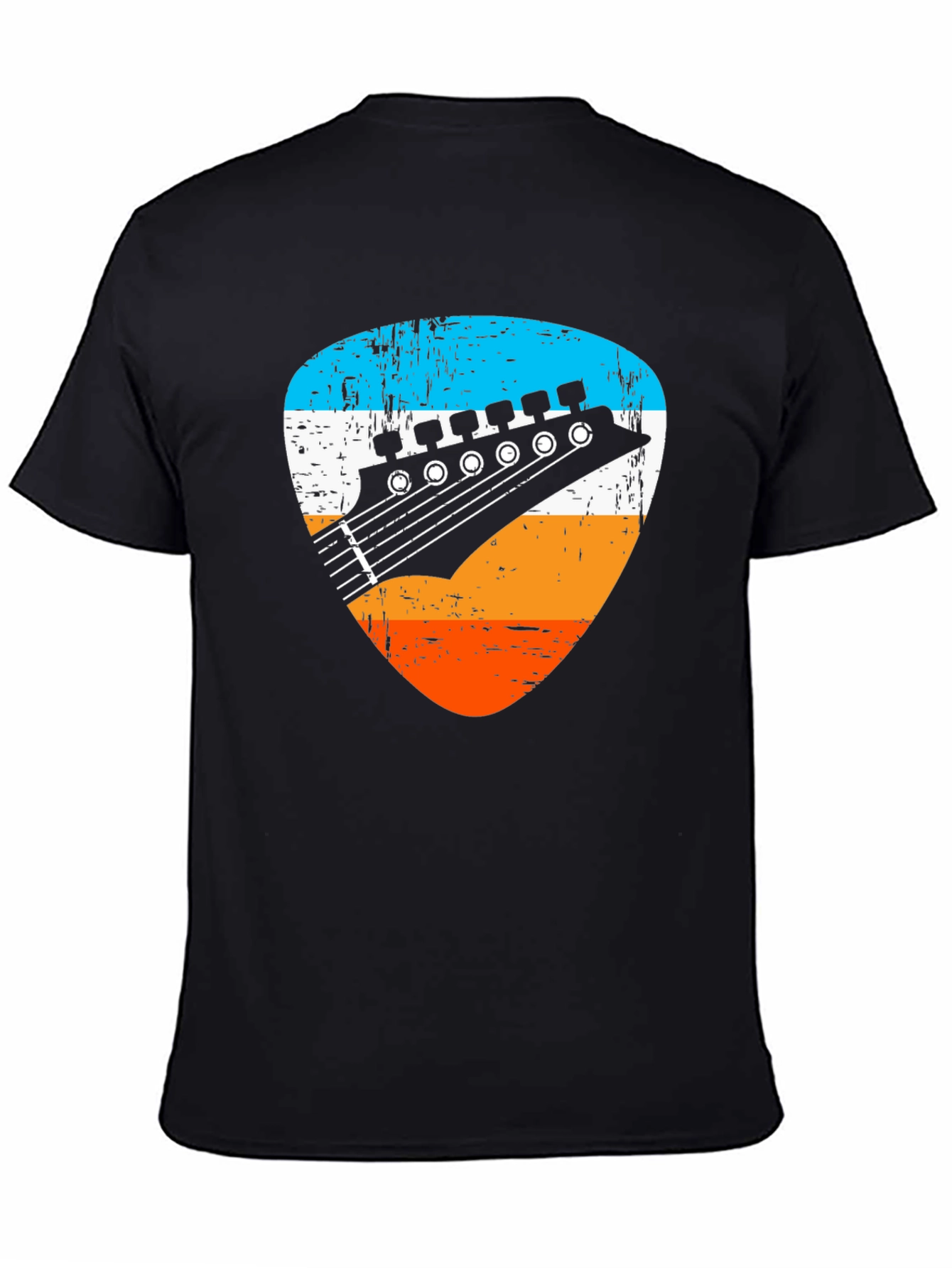 Retro Guitar Pick Graphic Tee - Musician T-Shirt