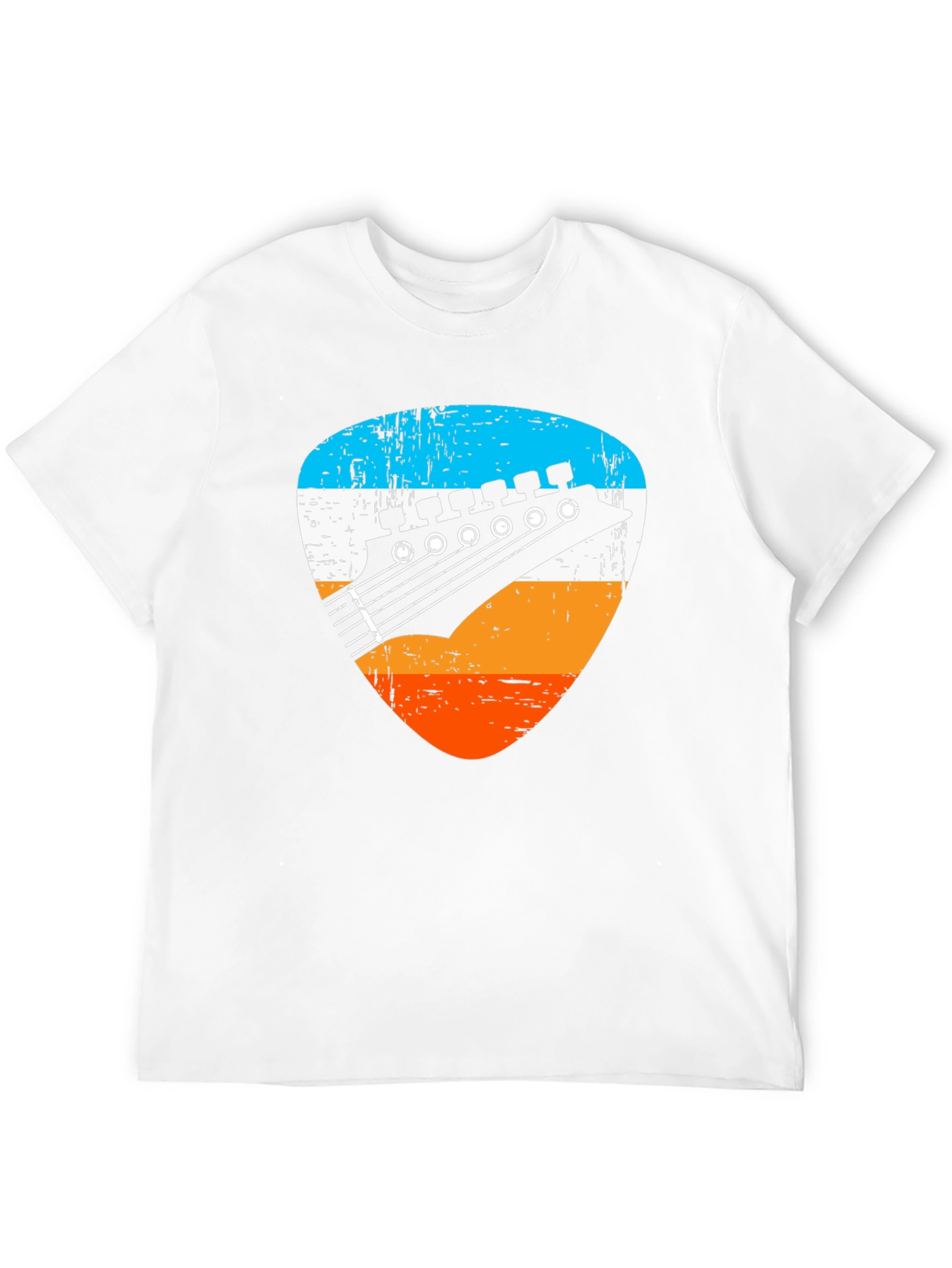 Retro Guitar Pick Graphic Tee - Musician T-Shirt