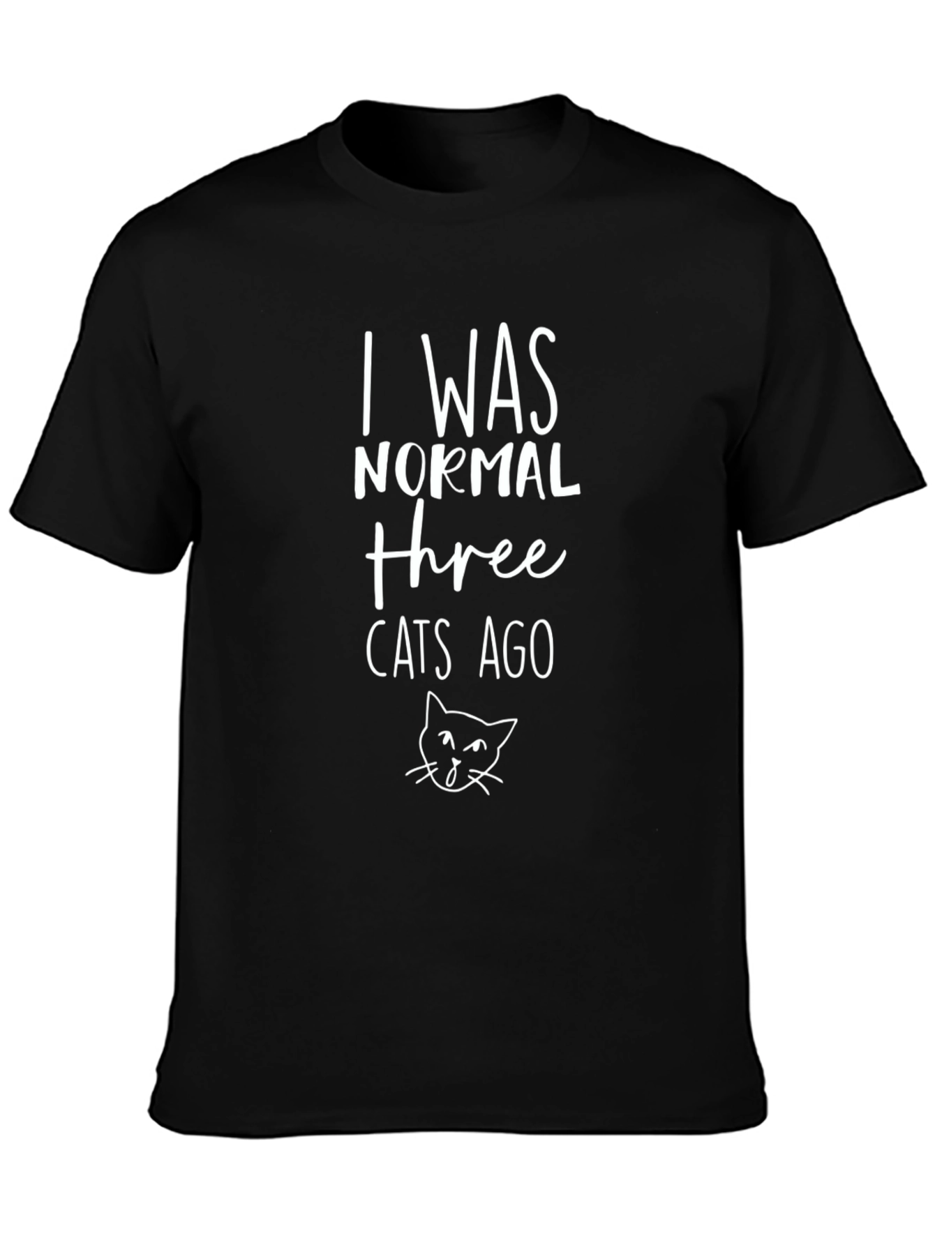 Funny Three Cats Ago Graphic Tee