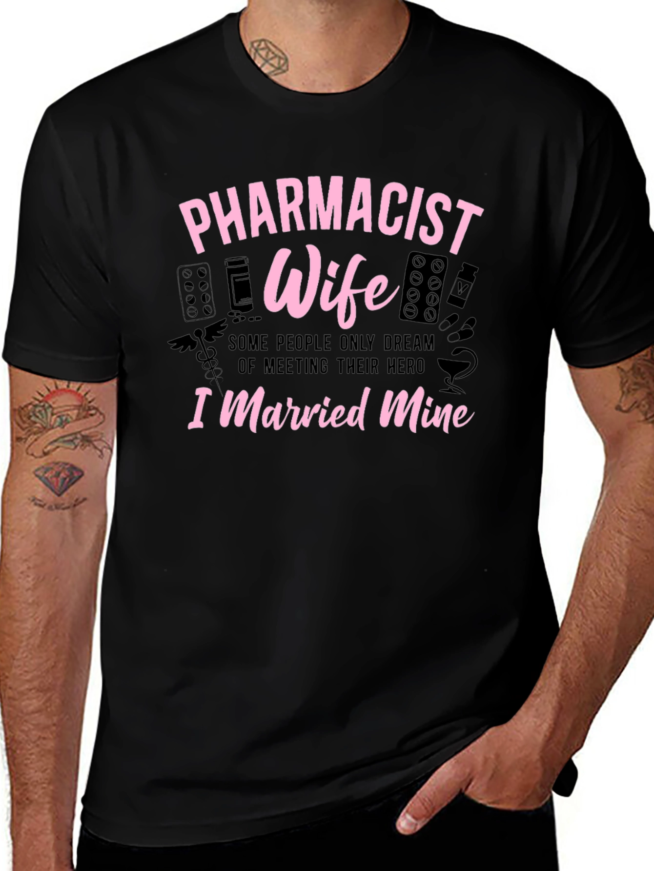 Pharmacist Wife Graphic T-Shirt