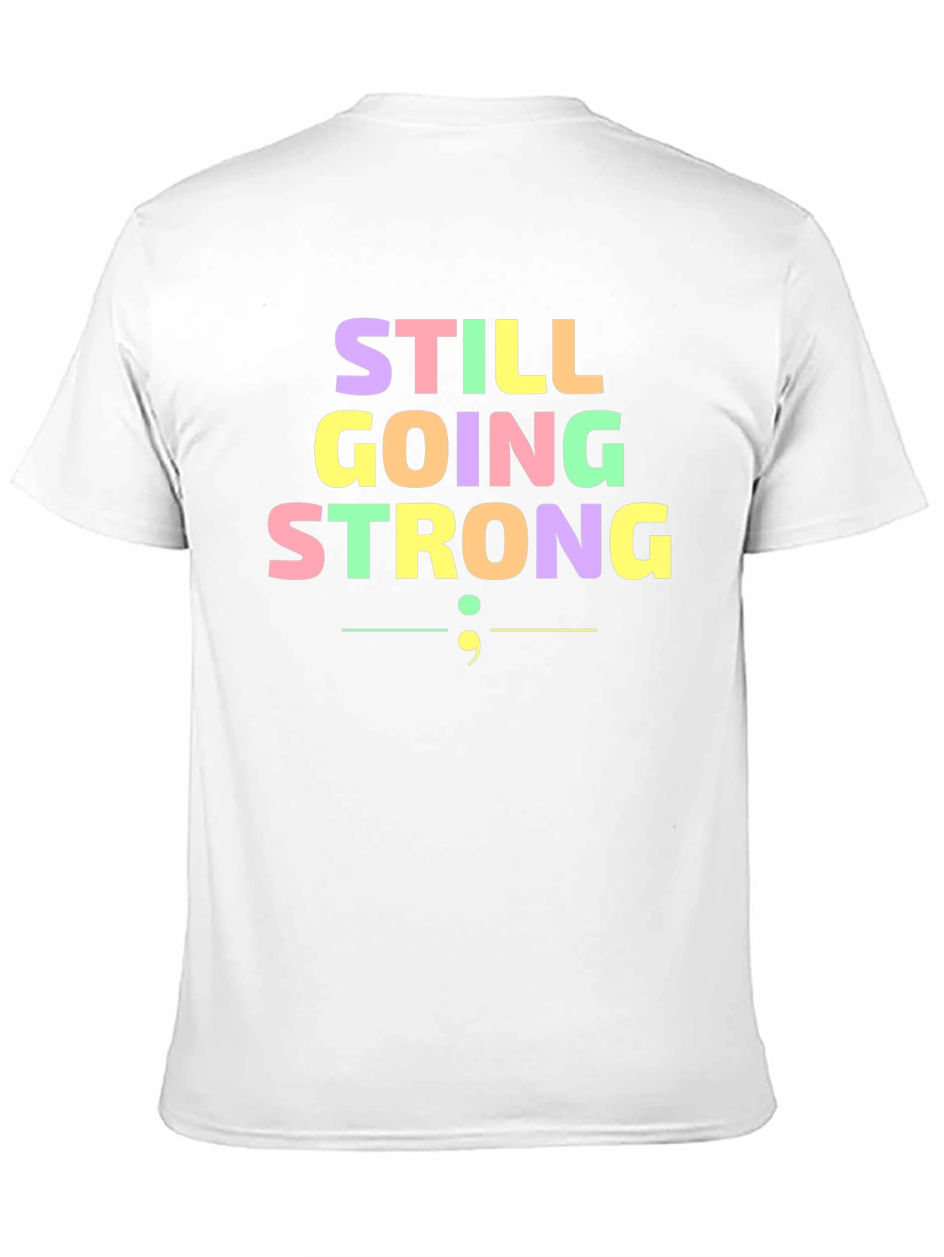 Still Going Strong Semicolon T-Shirt - Black