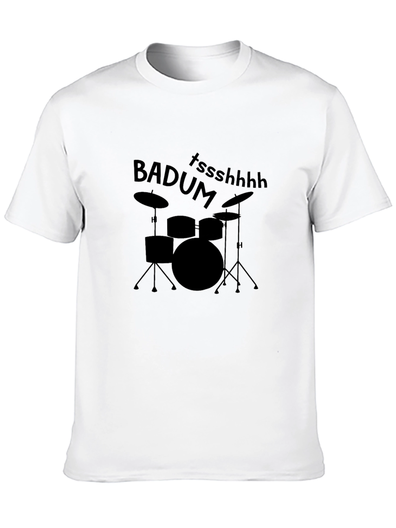 Drum Set Pun T-Shirt - Badum Tssshhhh