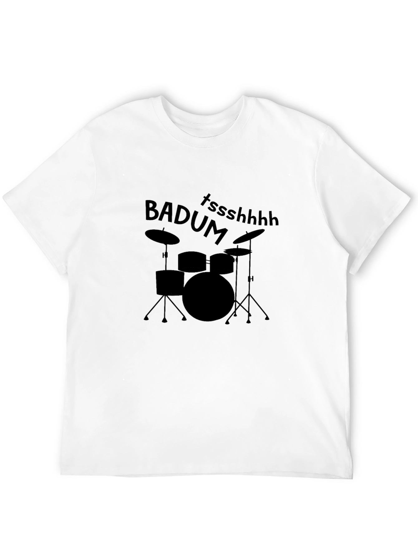 Drum Set Pun T-Shirt - Badum Tssshhhh