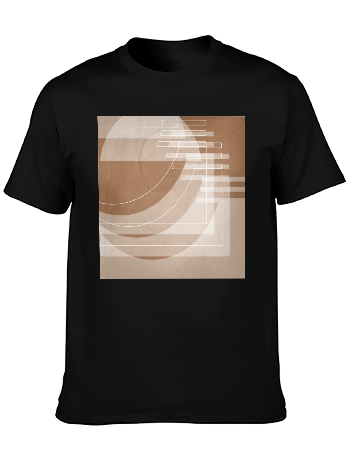 Abstract Graphic Print Tee - Modern Design