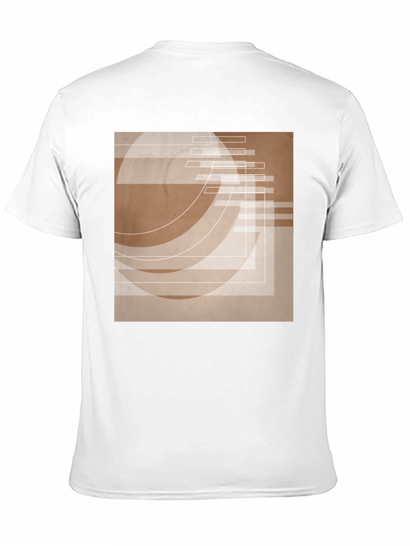 Abstract Graphic Print Tee - Modern Design