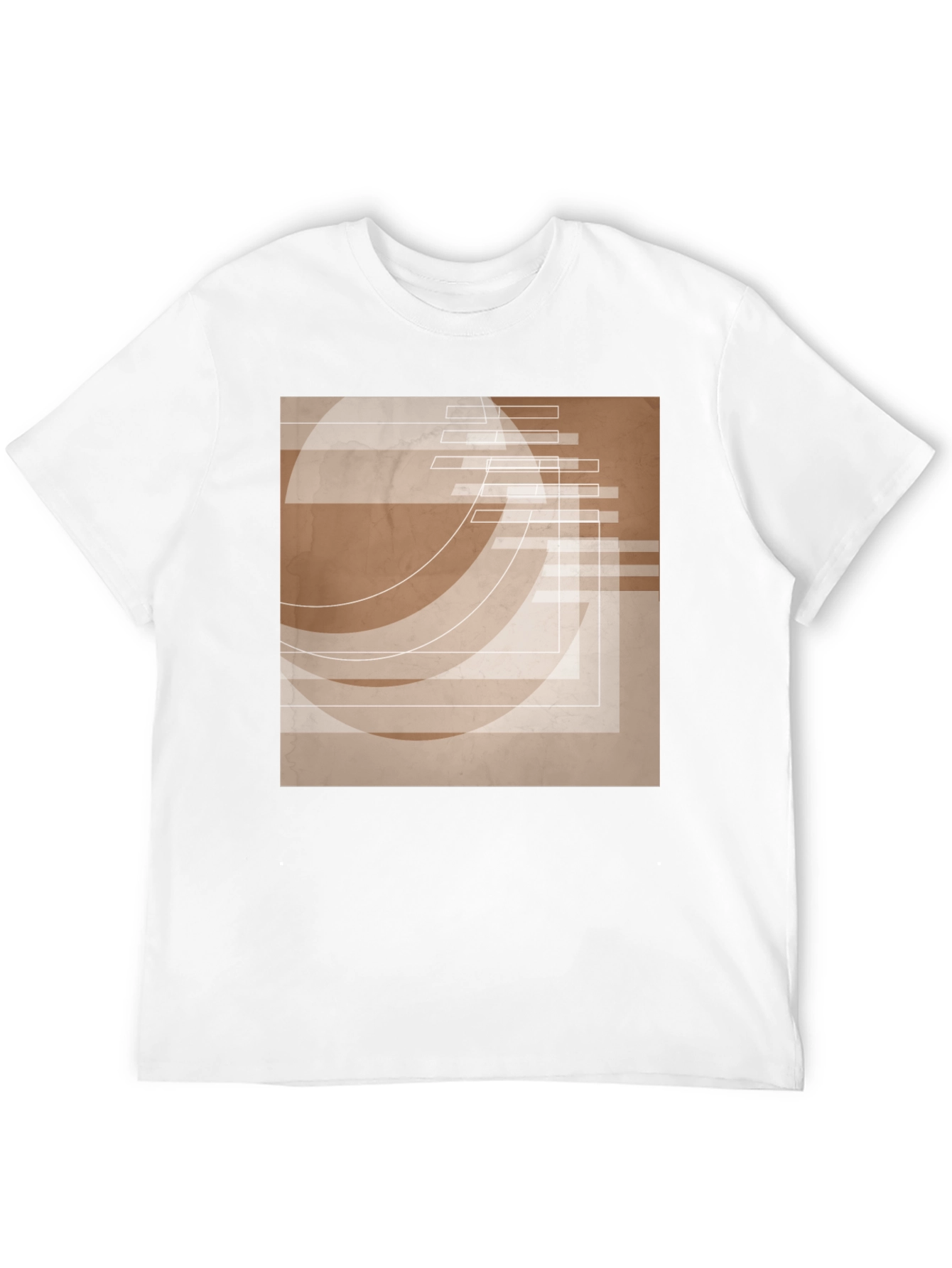 Abstract Graphic Print Tee - Modern Design