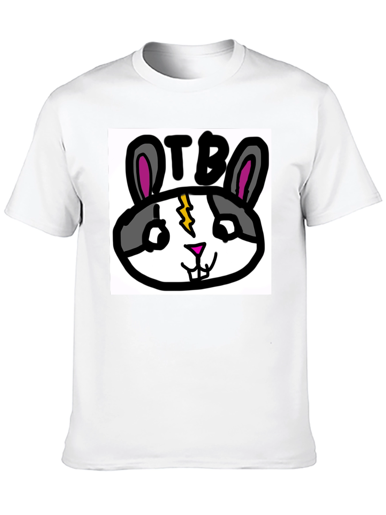 OTB Rabbit Graphic T-Shirt - Black