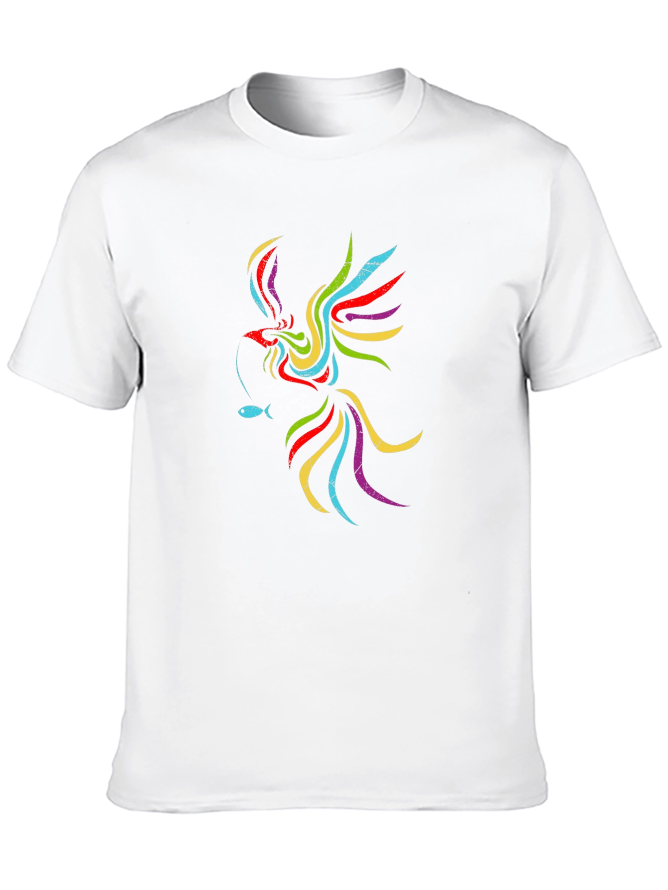 Phoenix Fish Black Graphic Tee