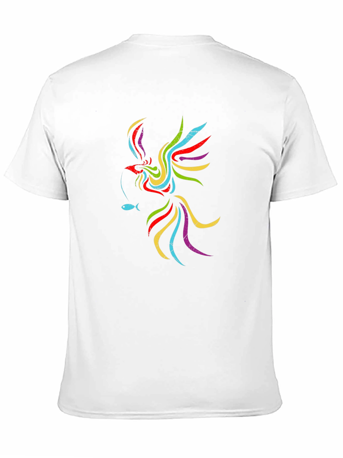 Phoenix Fish Black Graphic Tee