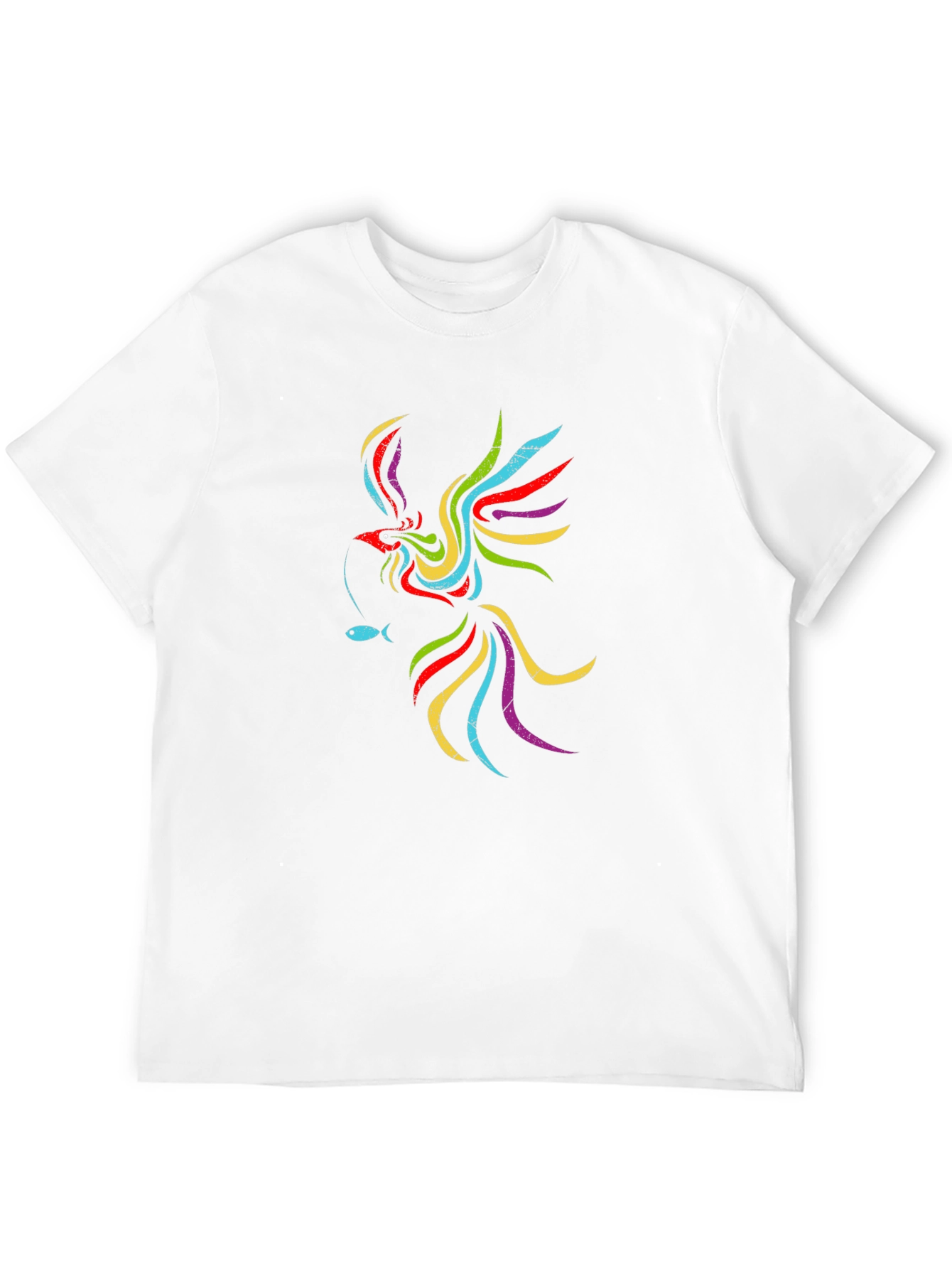 Phoenix Fish Black Graphic Tee