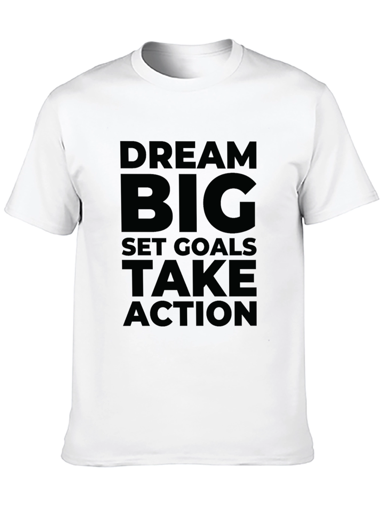 Dream Big Graphic Tee - Motivational Black T-Shirt