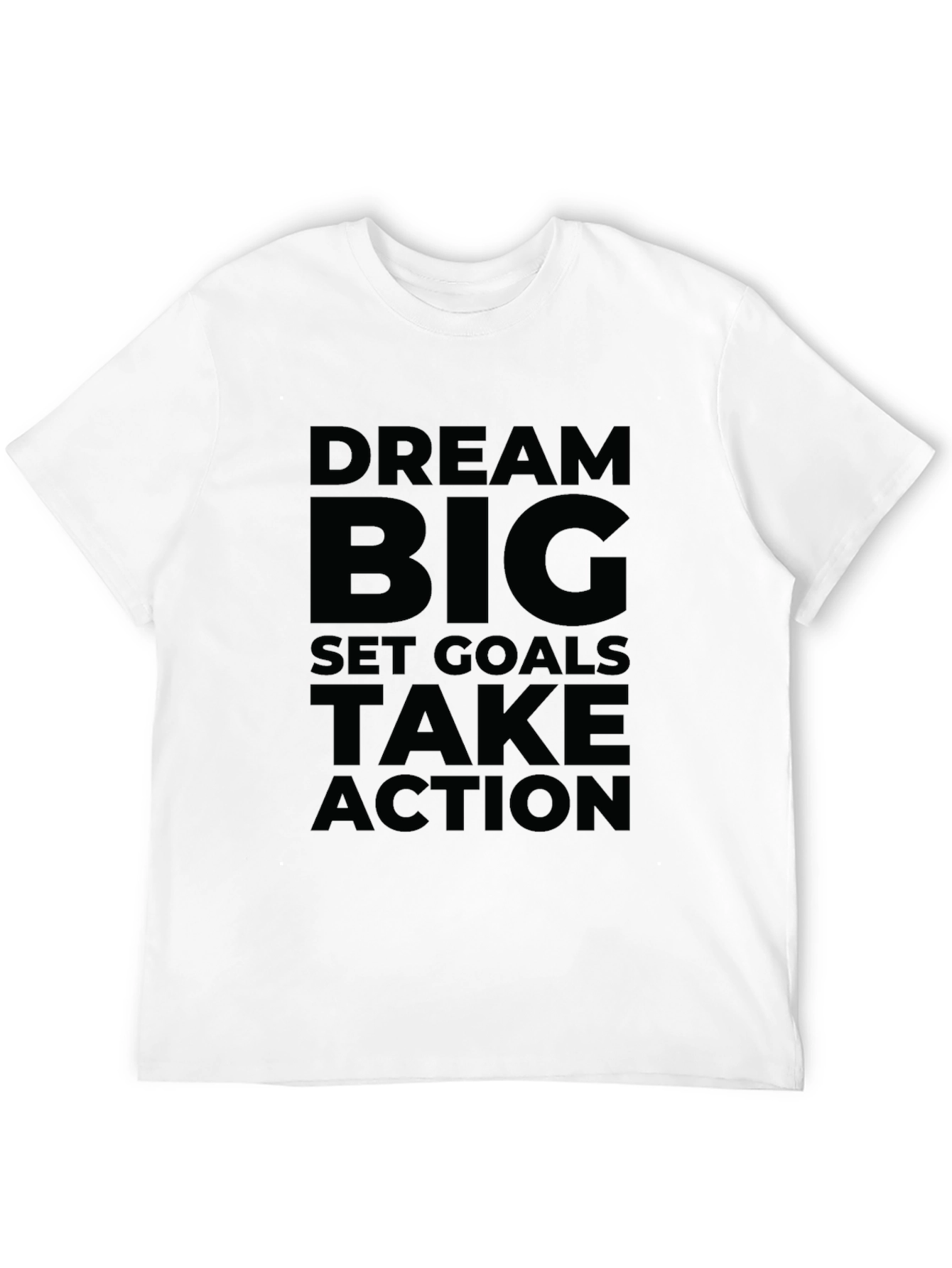 Dream Big Graphic Tee - Motivational Black T-Shirt