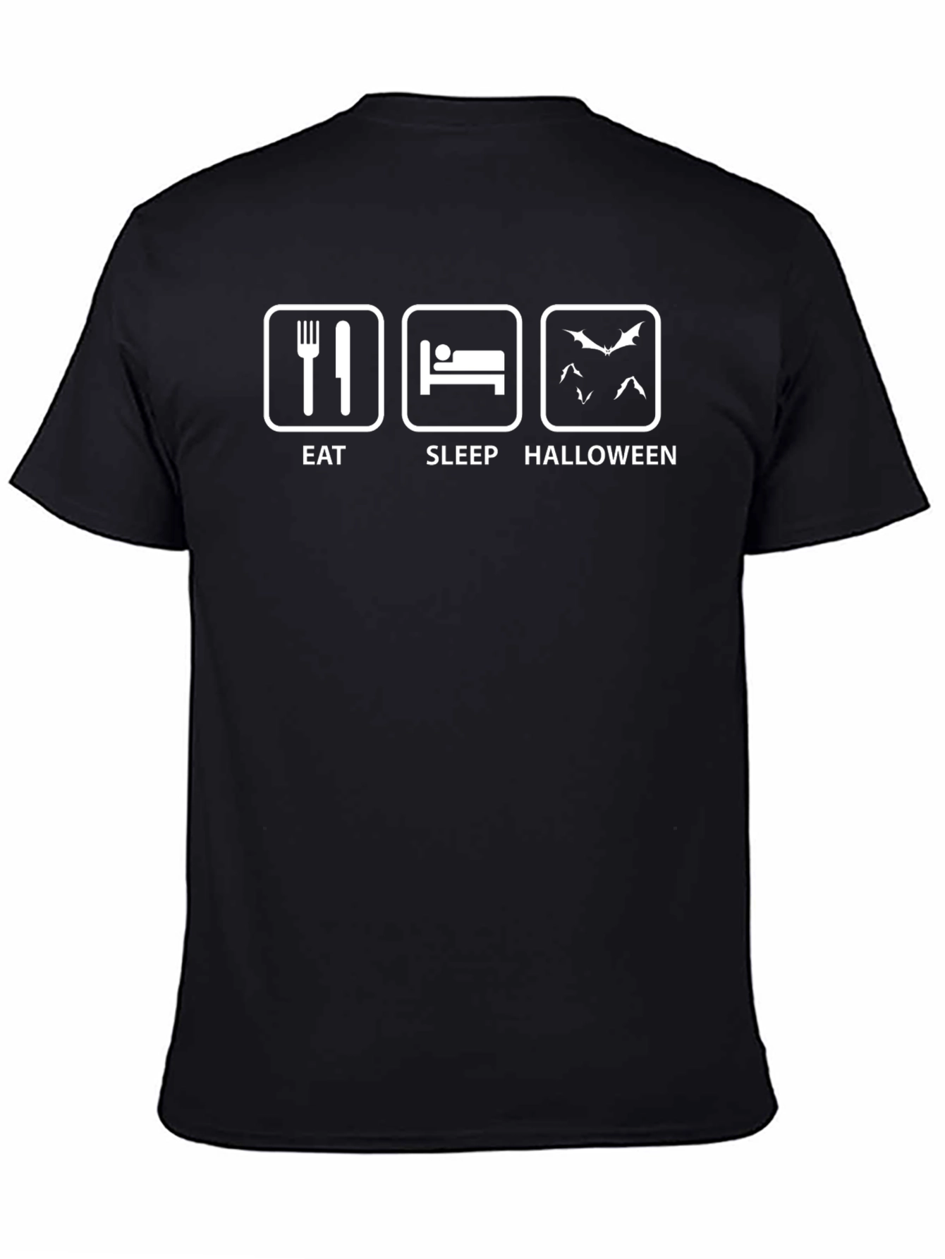Eat Sleep Halloween T-Shirt - Funny Graphic Tee